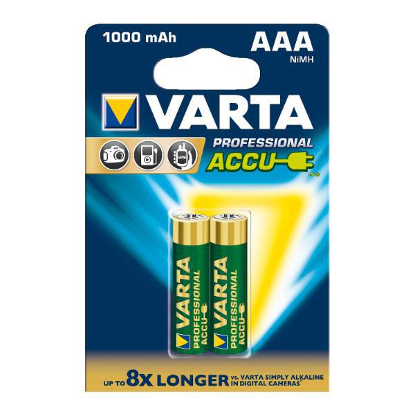 Varta Batterie Recharge Akku Power HR03/AAA 1,2 Volt (2 St)