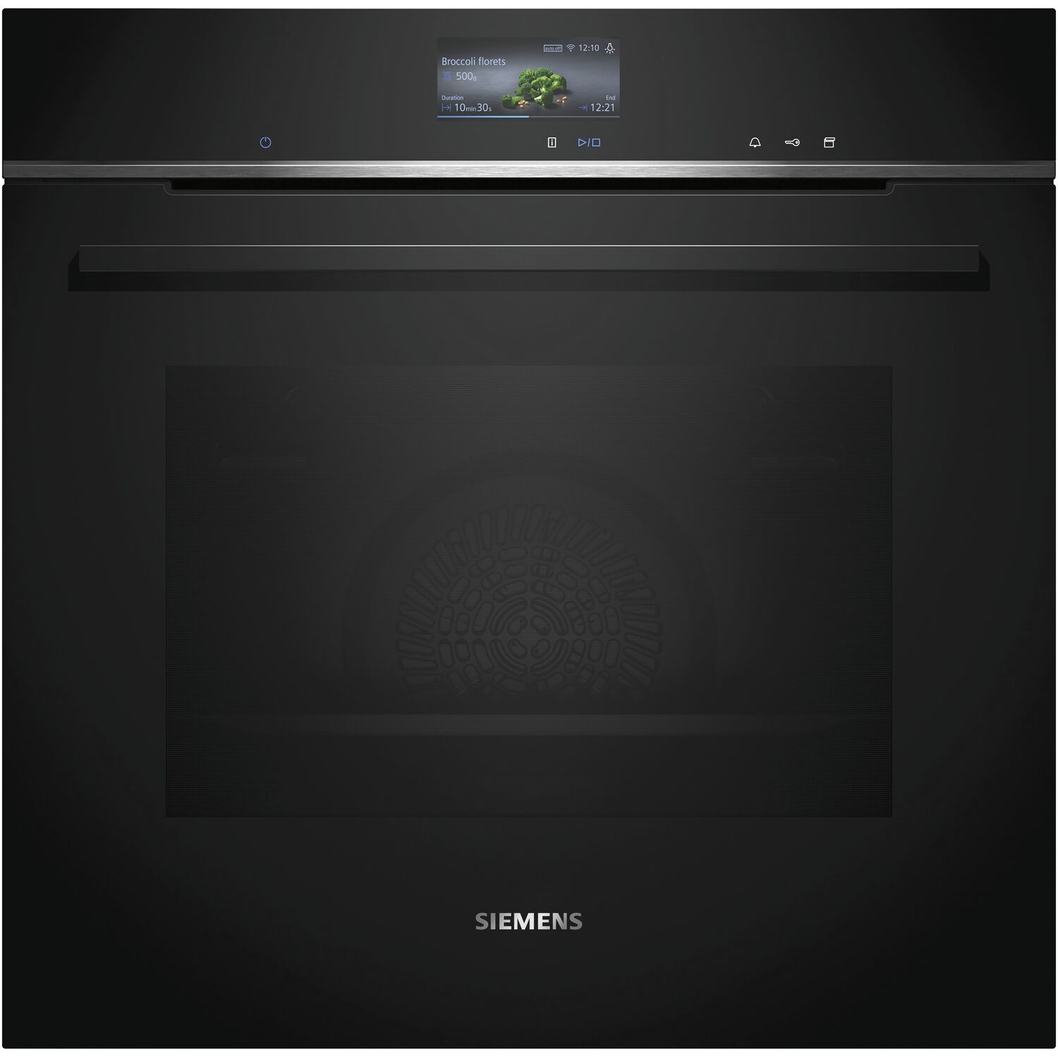 Siemens Backofen mit Dampfunterstützung HR736G1B1 Schwarz - 5 Jahre Garantie