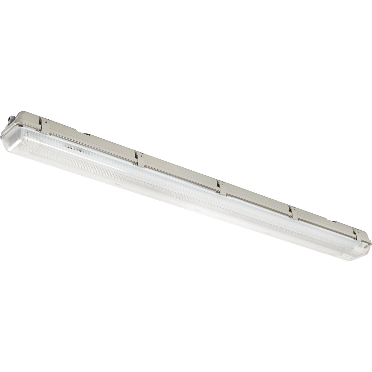 Feuchtraum- Wannenleuchte FRWL1.1 Sensor L: 1265 mm, 2 x14W grau