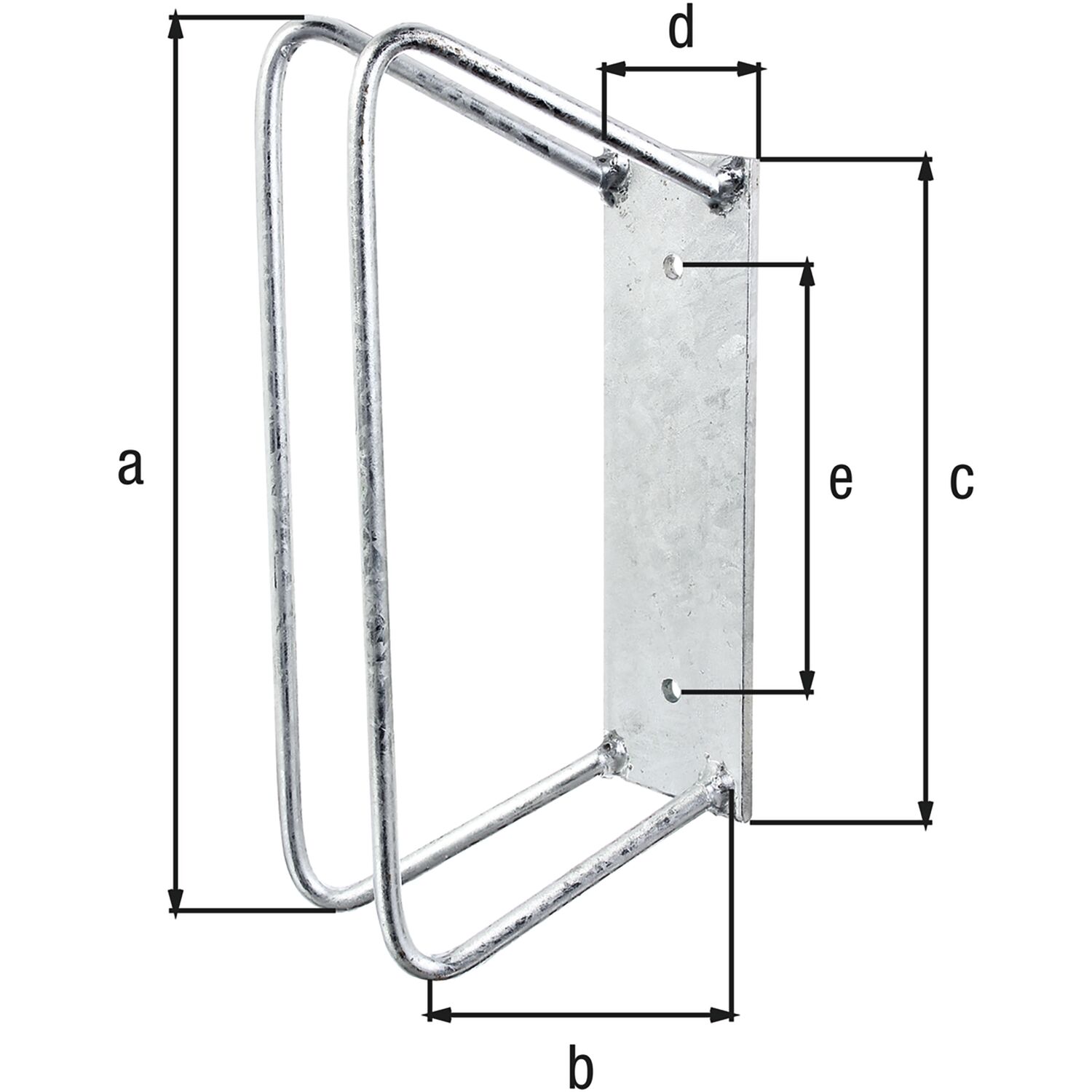 Einzel-Fahrradhalter 45 Grad Radbreite 25 - 53 mm