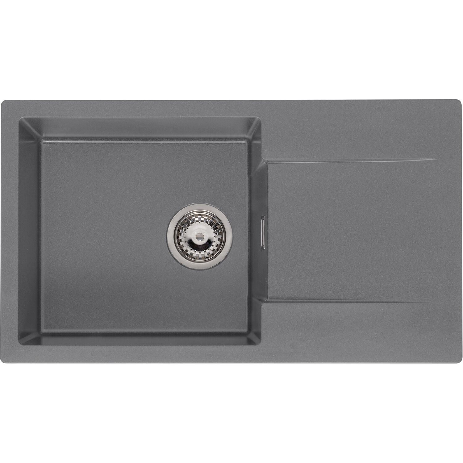 Reginox Einbauspüle Amsterdam 43, 760 x 435 mm, Grey Silvery, reversibel