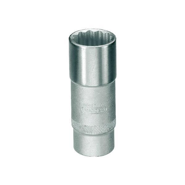 Gedore Steckschlüssel-Einsatz lang D19L DIN3124 1/2"vierkant 13.0 mm zwölfkant