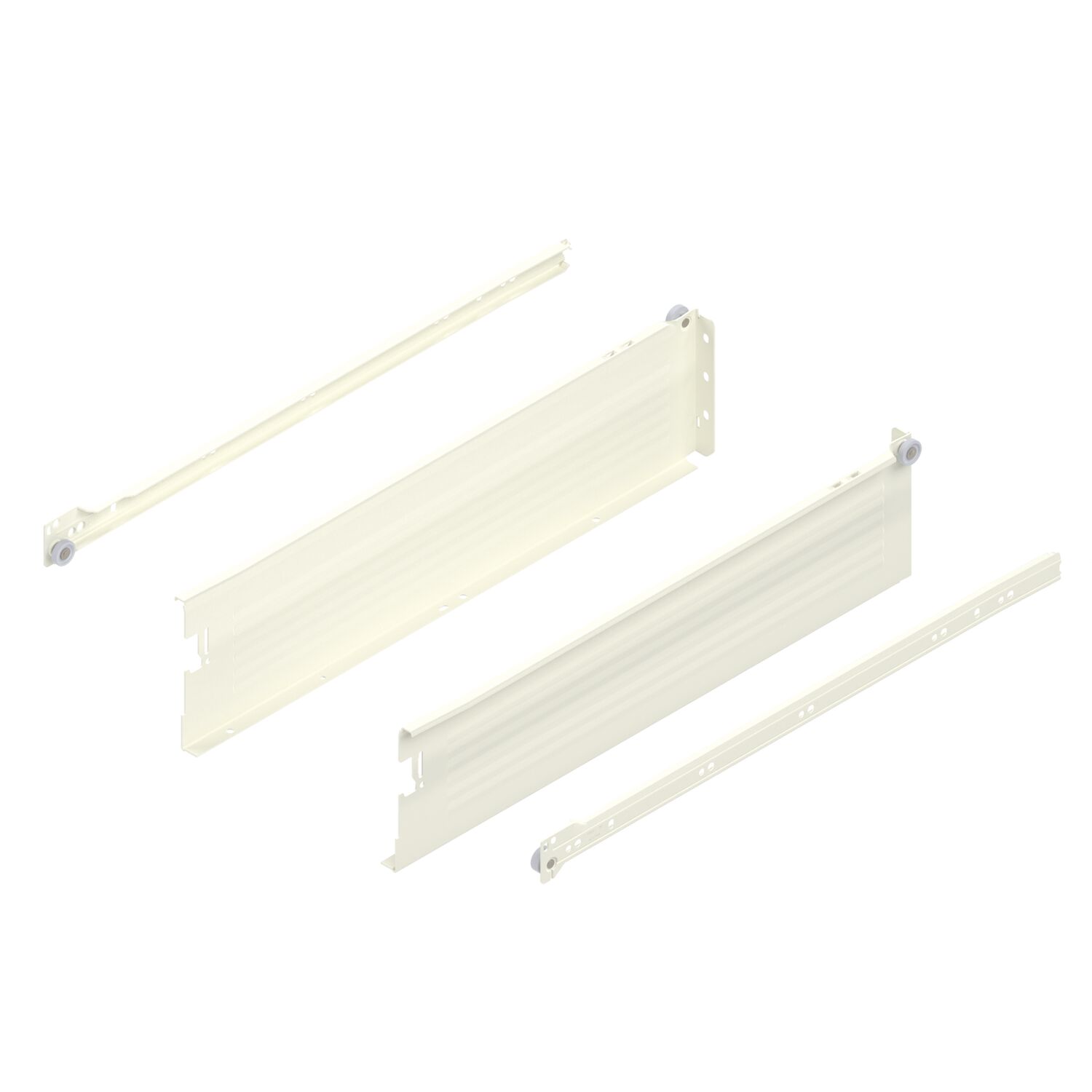 blum METABOX K Zarge 320 Schraubversion, Teilauszug, NL 500, cremeweiß