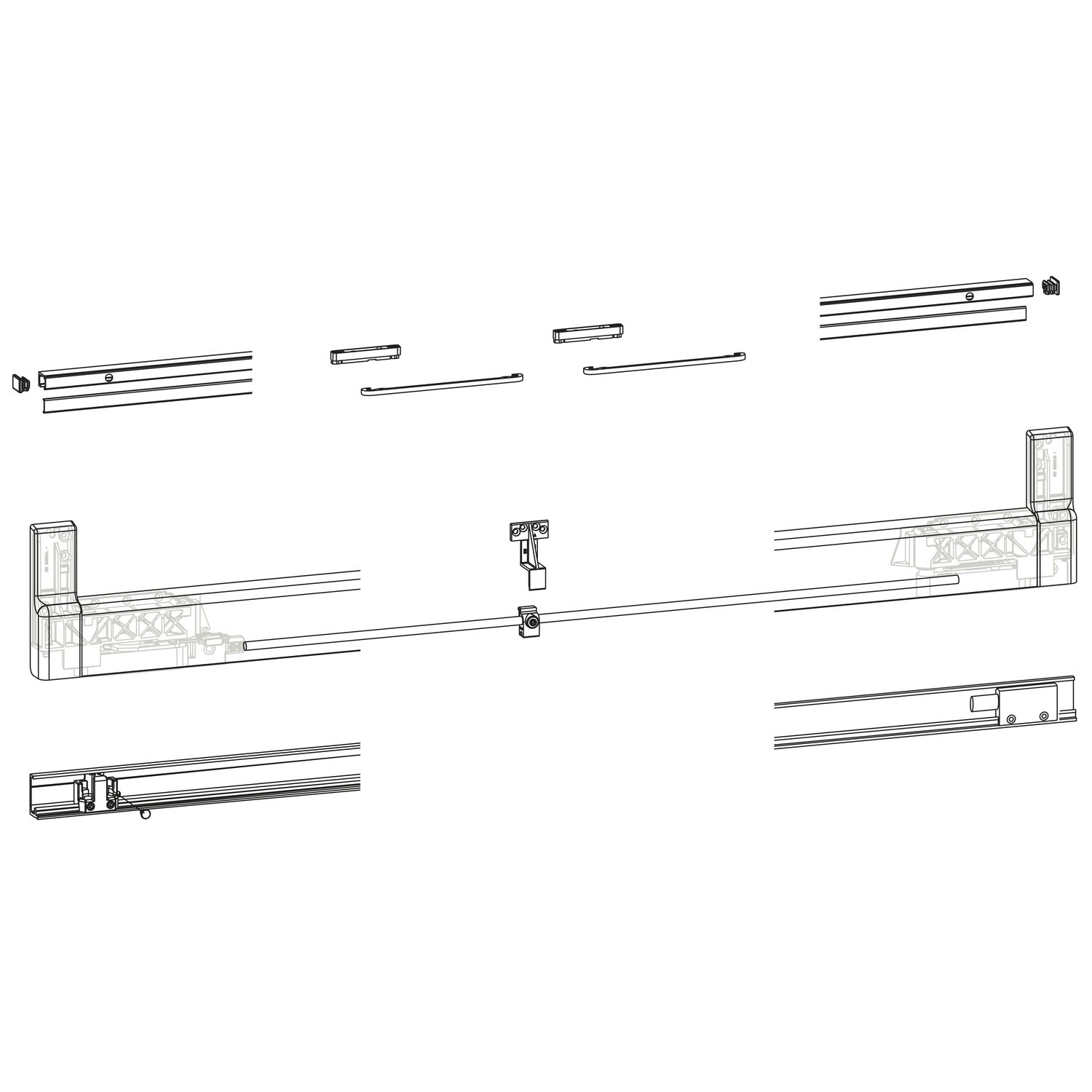 GU -966/200 PSK Profilbeutel, L=3460 mm, silber