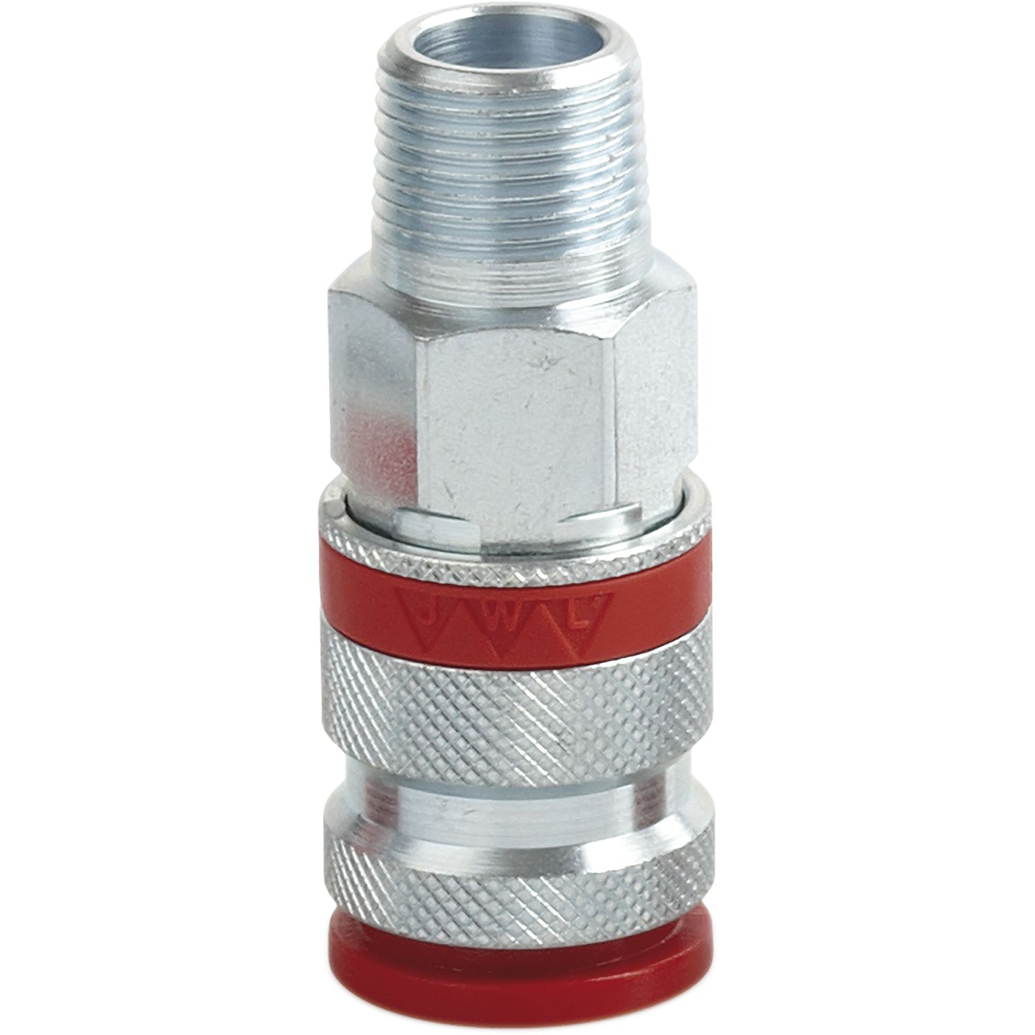 JWL Stahlkupplung DN 7,8 BSP mit Außengewinde 1/4"