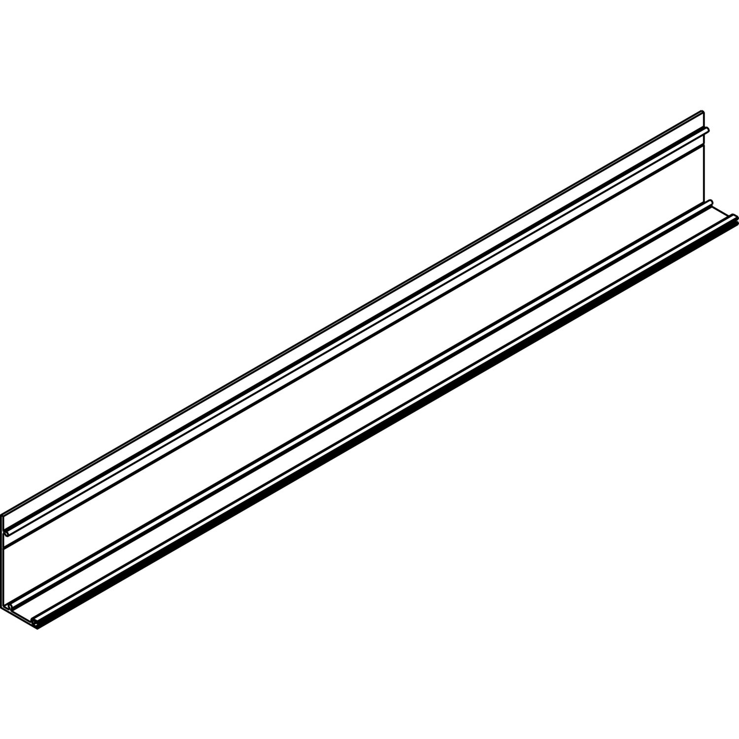 DORMA-Glas Muto 150 Abdeckprofil auf Maß Aluminium silber eloxiert (250 mm)