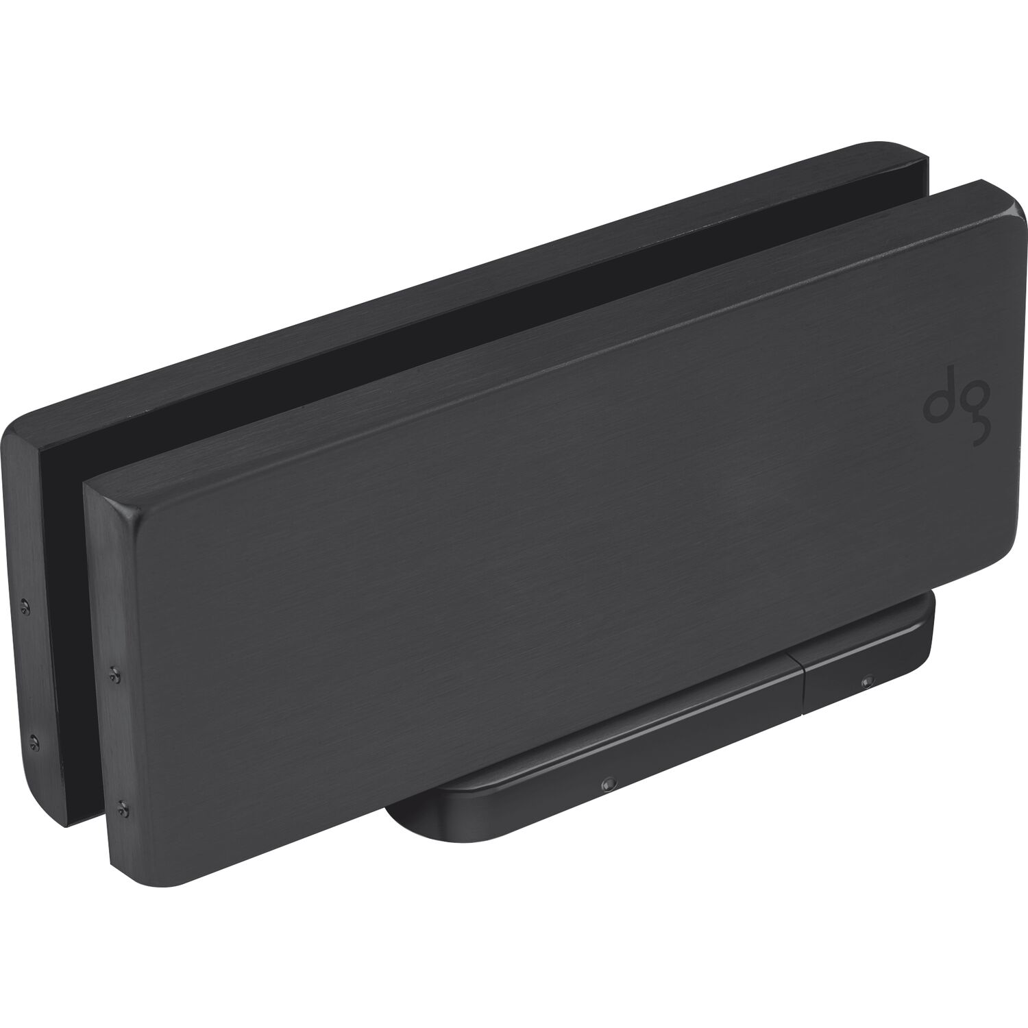 DORMA-Glas Beschlagsset Universal Motion NG33 mit Feststellung, Alu schwarz