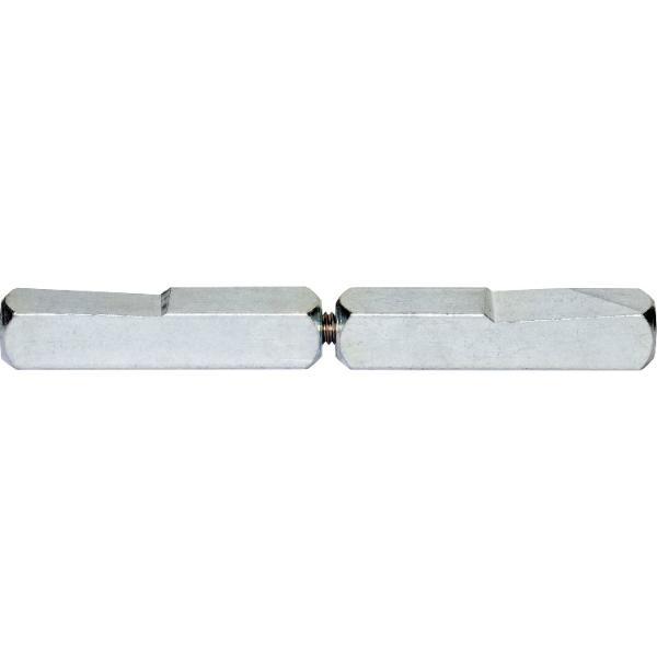 BKS Drückerstift geteilt 78430 Länge innen 40mm Länge außen 65mm Vierkant 9mm Stahl verzinkt