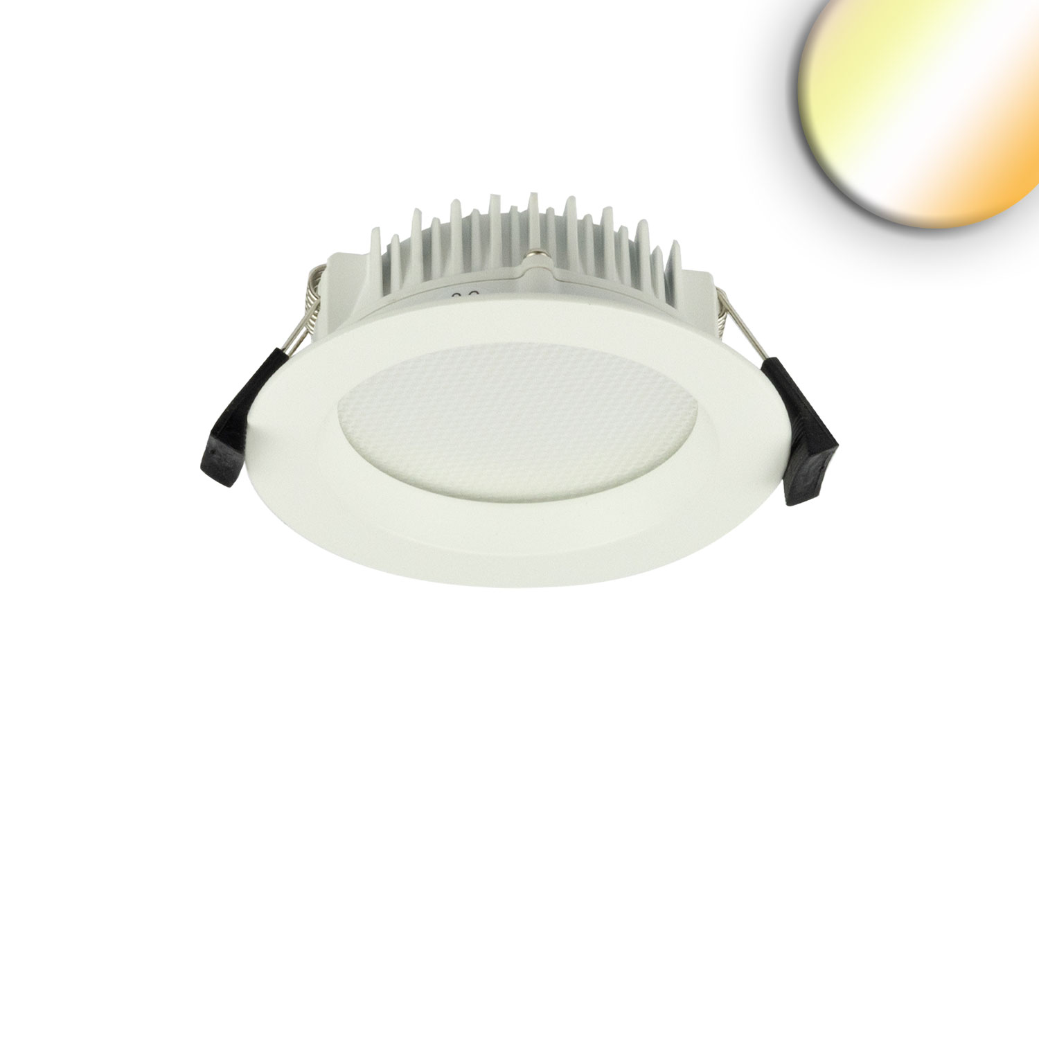 ISOLED LED Downlight blendungsreduziert 18W rund DN145 CRI90 Switch 3000|3500|4000K dimmbar