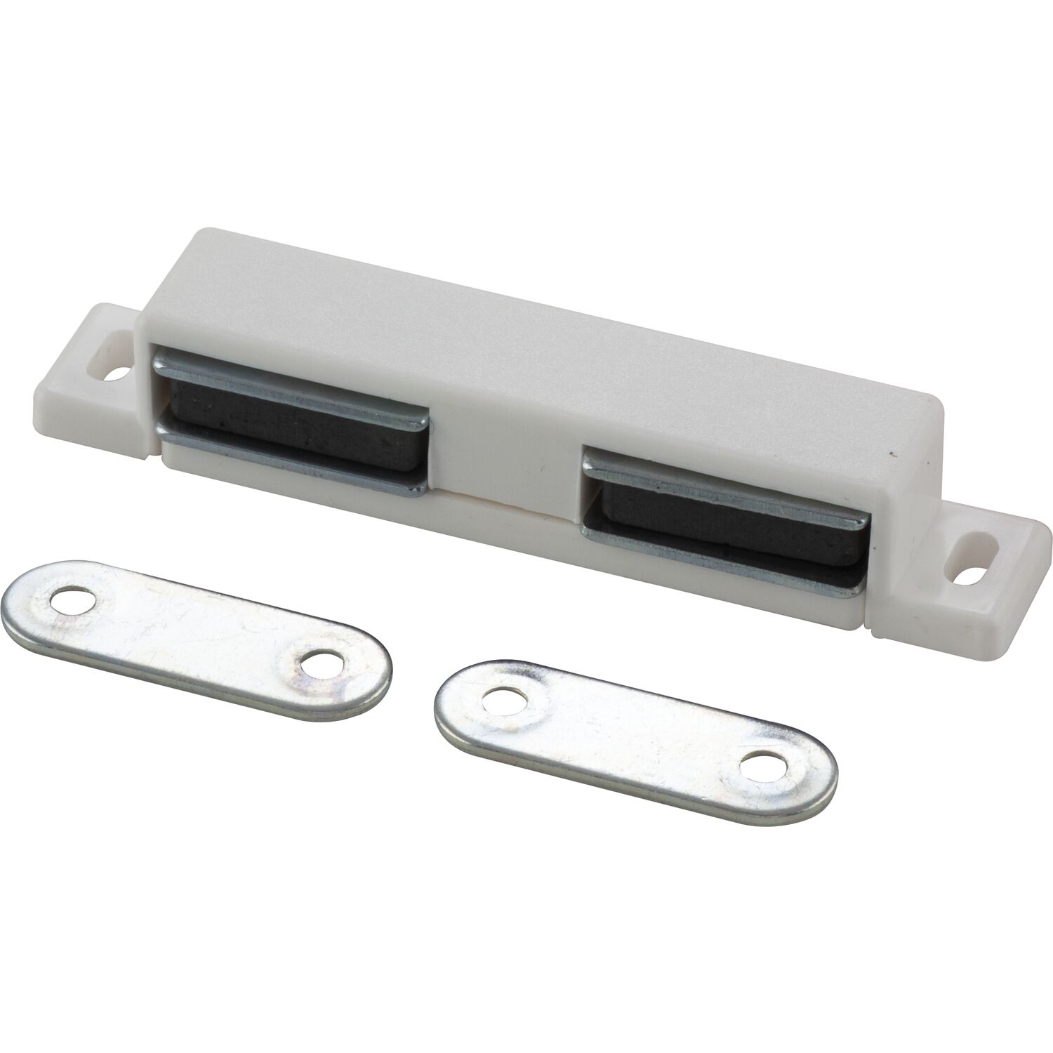 Maco #03.0659 Doppelmagnetschnapper Type 4.2, Haltekraft 4 kg, 2 Loch, Kunststoff weiß