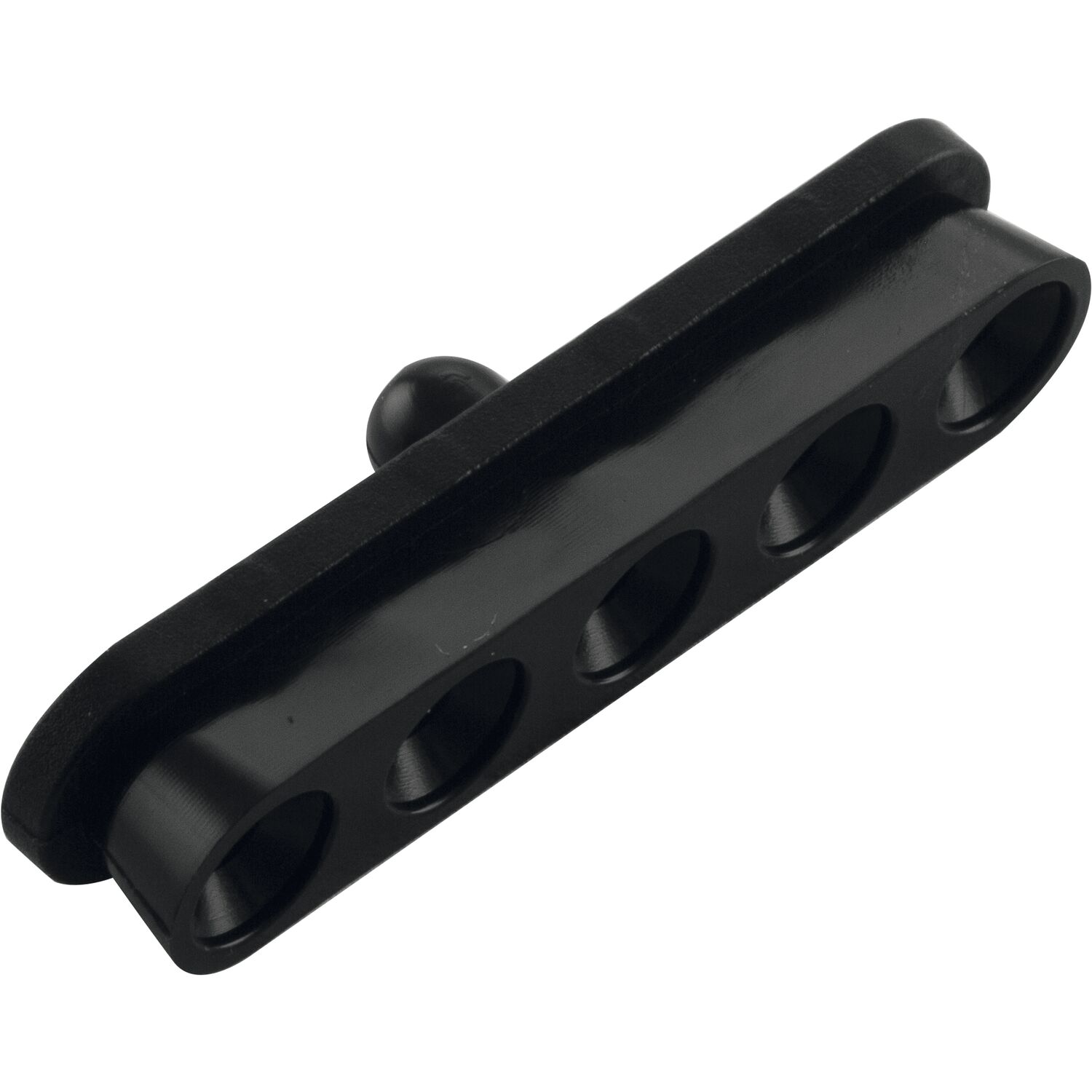 Keilverbinder Langhülse mit Zentrierstift, Kunststoff schwarz
