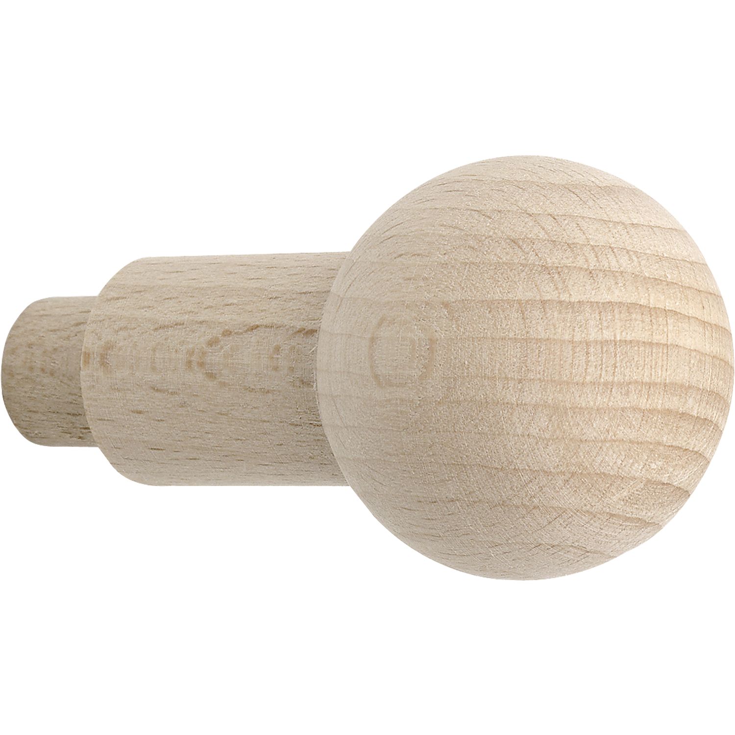 Alles im Griff Mantelhaken Hesat zum Einbohren ø 12x14mm Tiefe 55mm Buche roh Alles im Griff Mantelhaken Hesat zum Einbohren ø 12x14mm Tiefe 55mm Buche roh