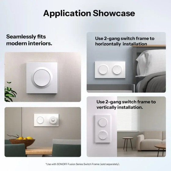 Sonoff Fusion Serie Orb-ZBW1L Zigbee Intelligenter Wandschalter ZBMINIL2-E