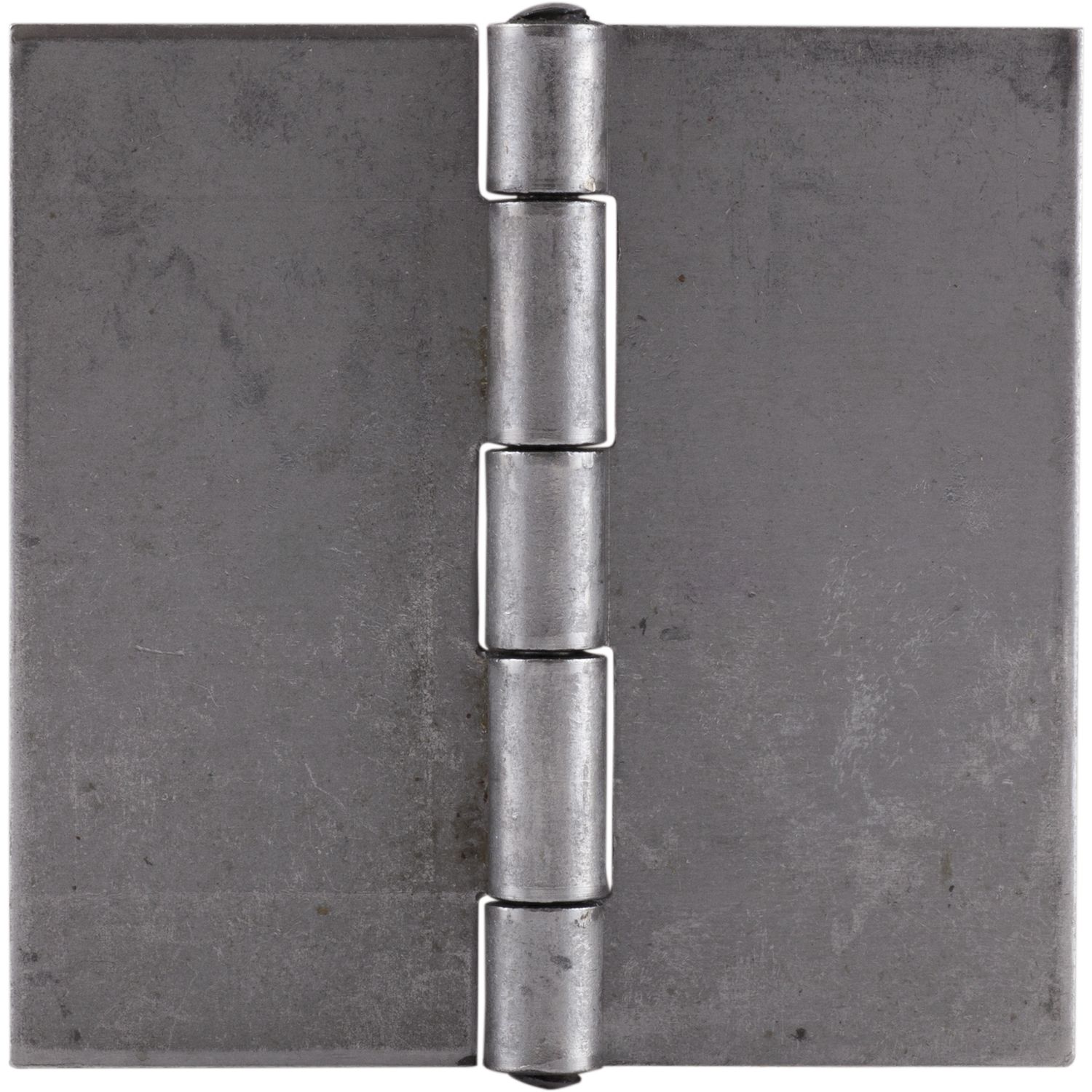 ninka Anschweißscharnier mit festem Stift, 60 x 60 x 1,5mm,Rollen ø 6,7 mm,Stahl blank