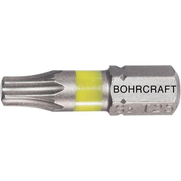 Bohrcraft Bit-Einsatz mit Farbring 1/4"sechskant TX 27/25 mm Torx® (10Stk)