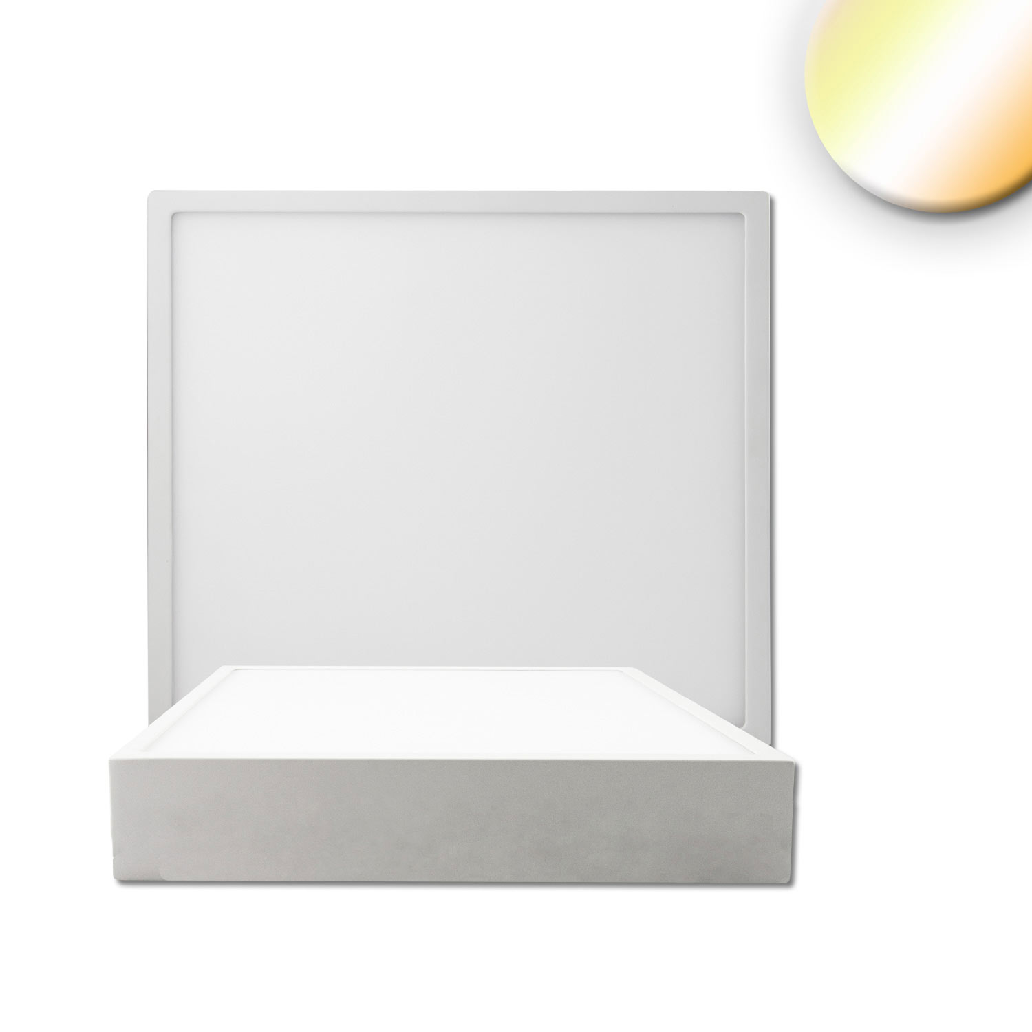 ISOLED LED Deckenleuchte PRO weiß 15W eckig 170x170mm ColorSwitch 2700|3000|4000K dimmbar