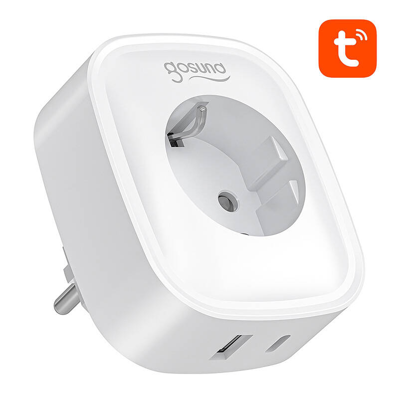 Gosund smarte Steckdose 16A USB-C 20W Tuya WiFi Bluetooth