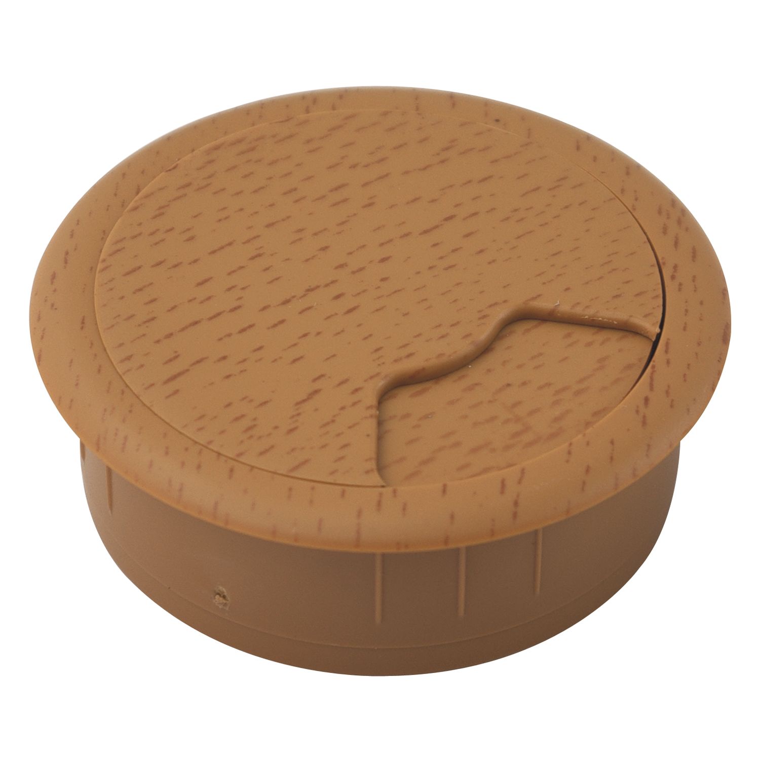 CONFURN Kabeldurchgang rund, Einbau ø 60 mm, Kunststoff Buche