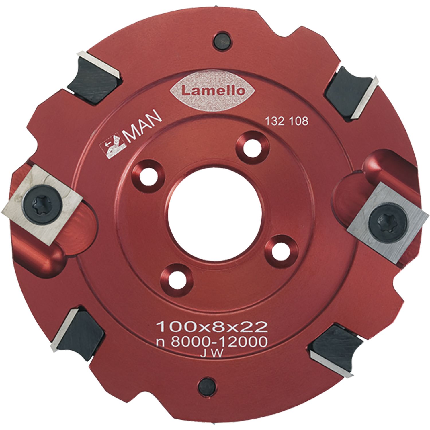 Lamello Wendeschneidenfräser HW 100 x 8 x 22 mm Z4+V4