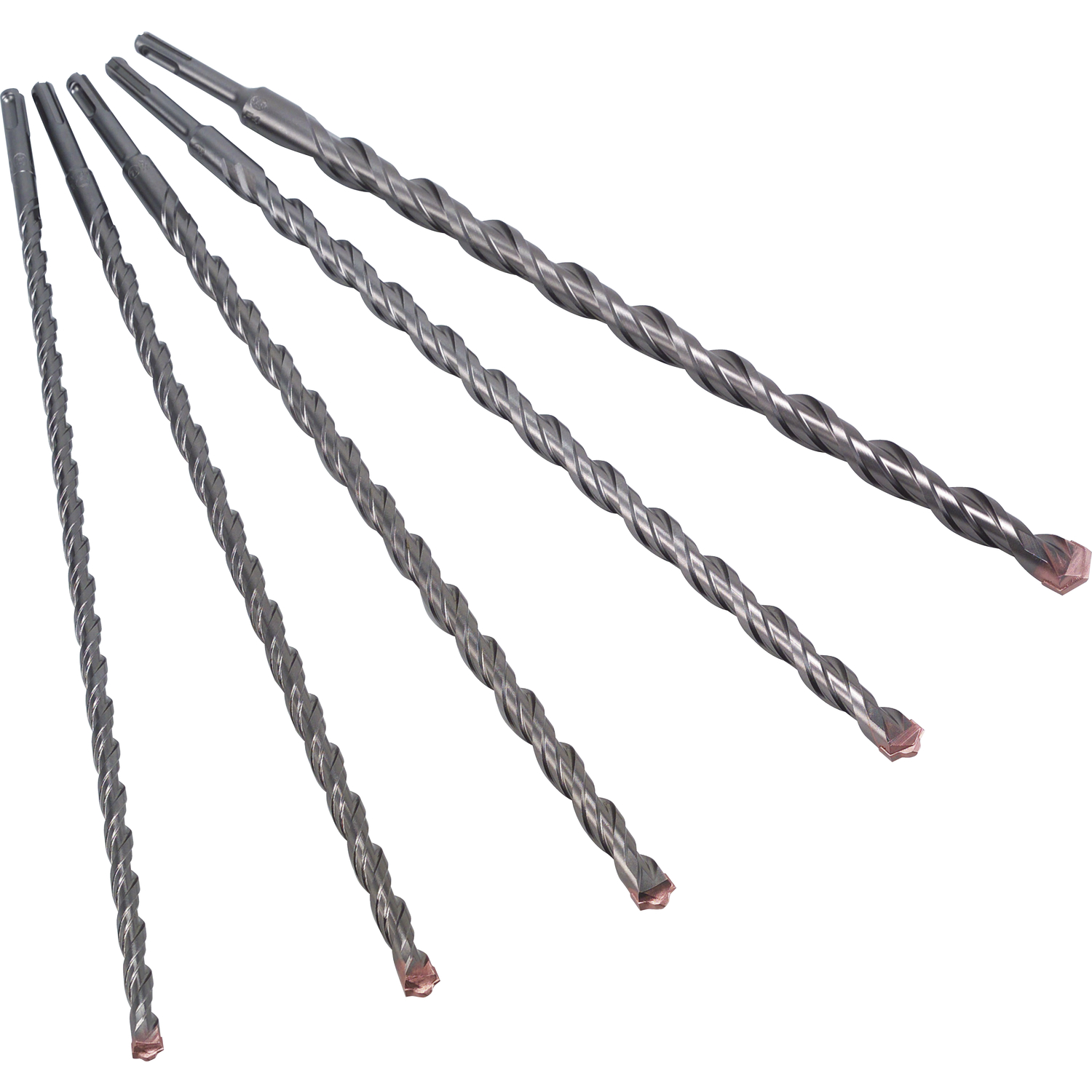 Alpen HM-Hammerbohrer-Satz SDS-Plus 4-fach Stufenprofil 400/450 mm 5-teilig