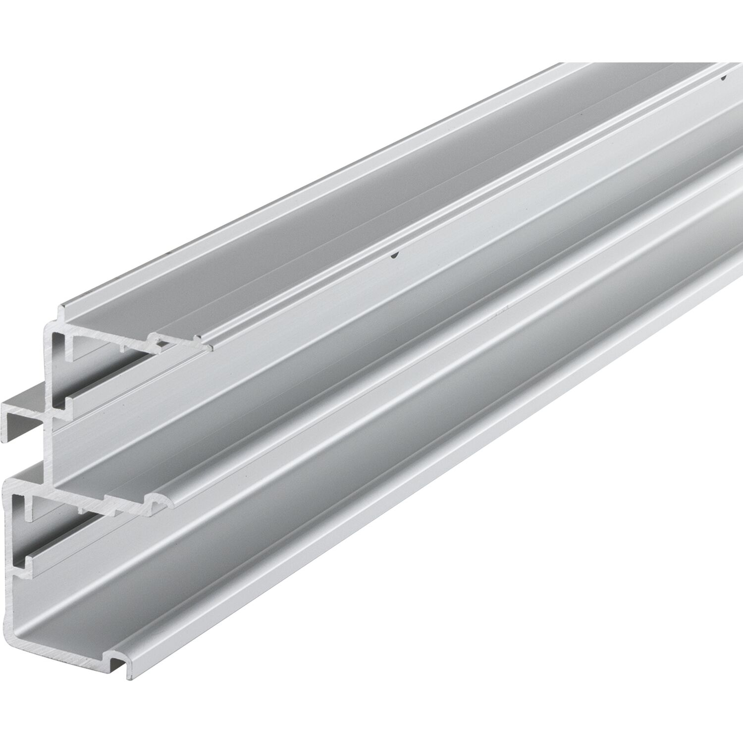HAWA Combino 65 H FS/80 H FS Doppellaufschiene untenlaufend 4000 mm, Alu elox. (250 mm)