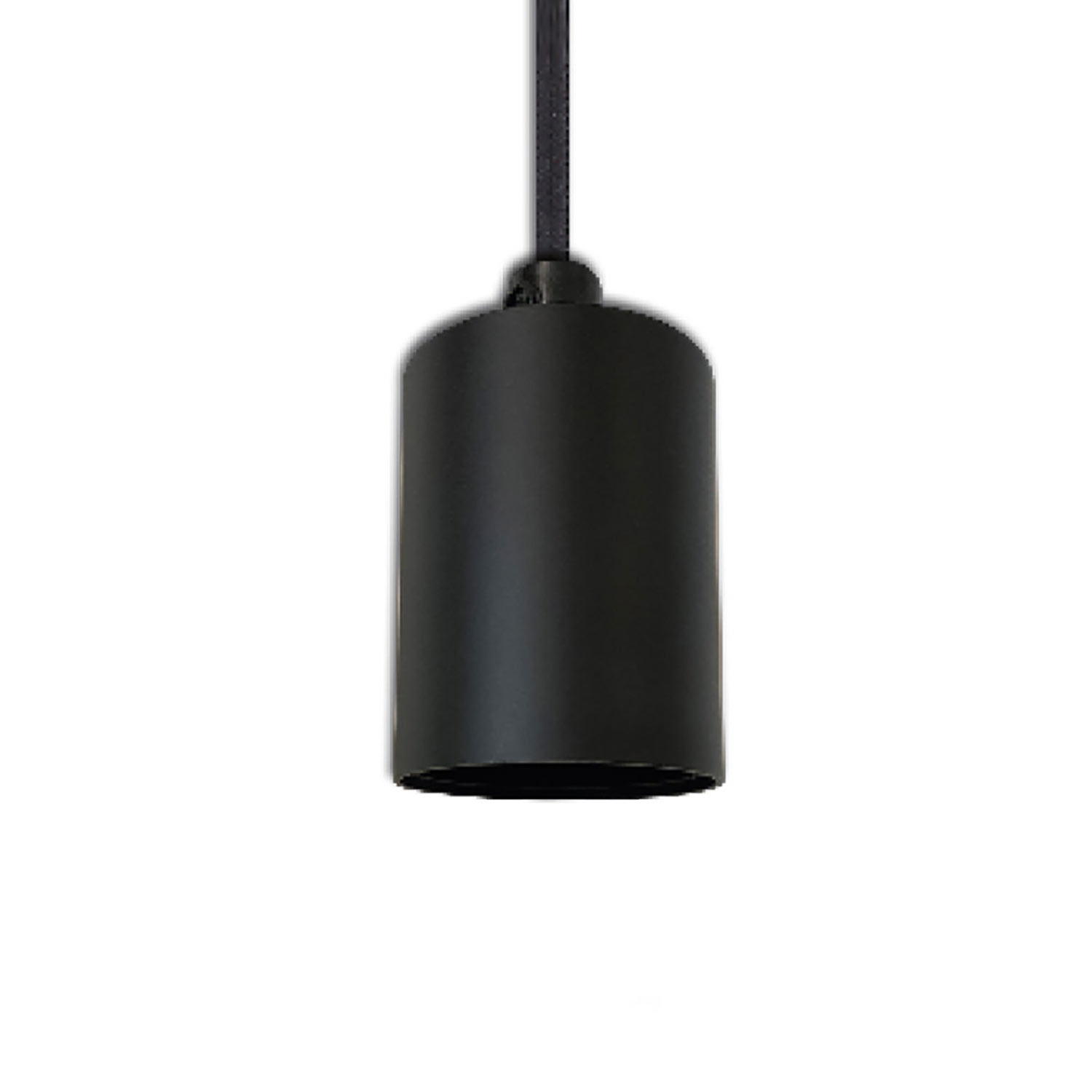 ISOLED E27 Fassung schwarz mit schwarzem Kabel 160cm ISOLED E27 Fassung schwarz mit schwarzem Kabel 300cm