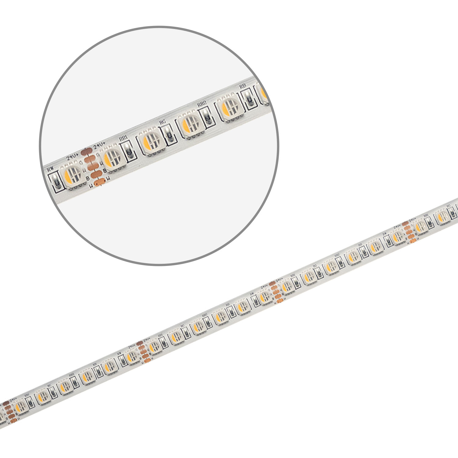 ISOLED LED SIL RGB+WW Flexband 24V DC 19W 4in1 Chip 5m Rolle 96 LED/m