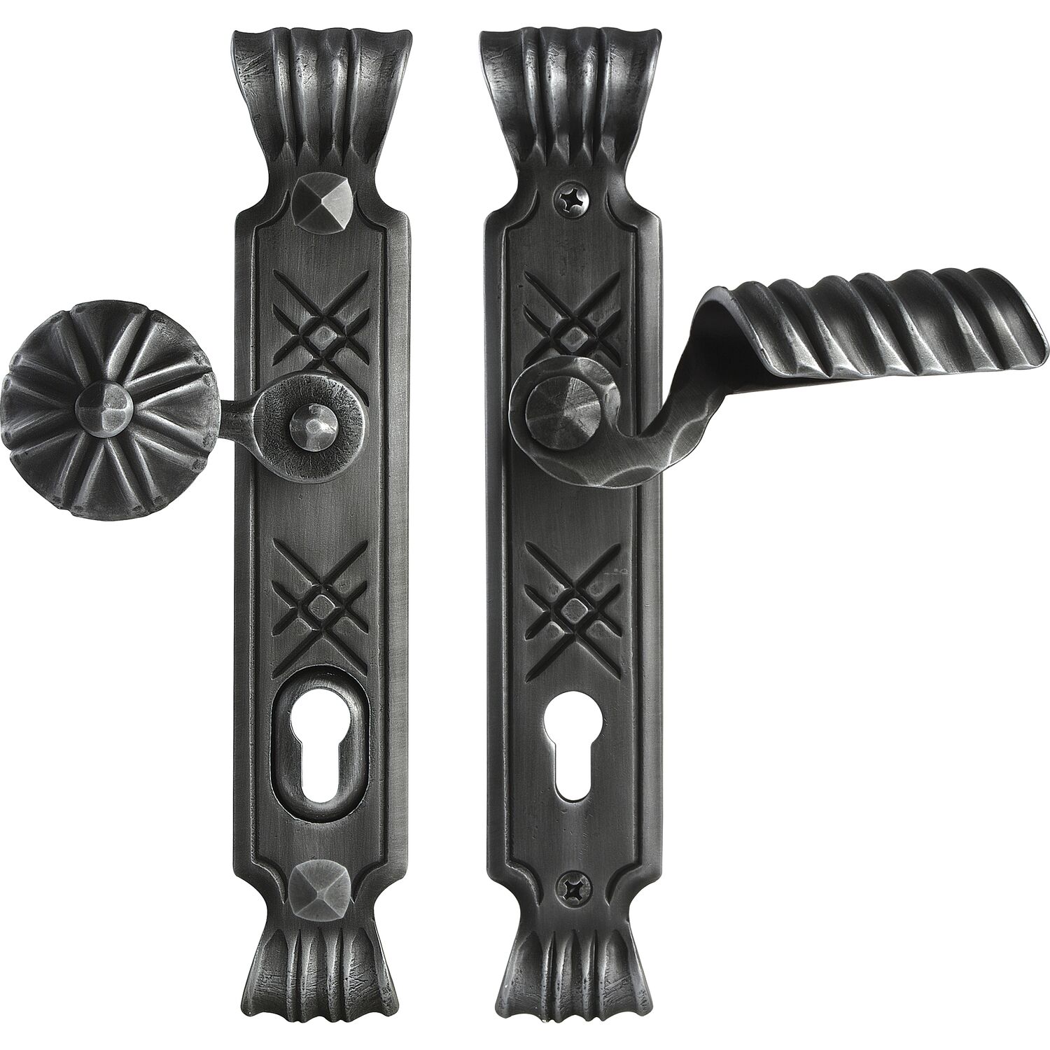 Kampmann Sicherheits-Wechselgarnitur ALPINA PZ88, rechts, TS-80, schwarz passiviert
