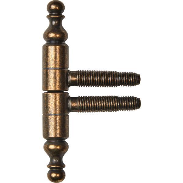 SFS Einbohrband mit Zierkopf, 13 mm, Messing patiniert