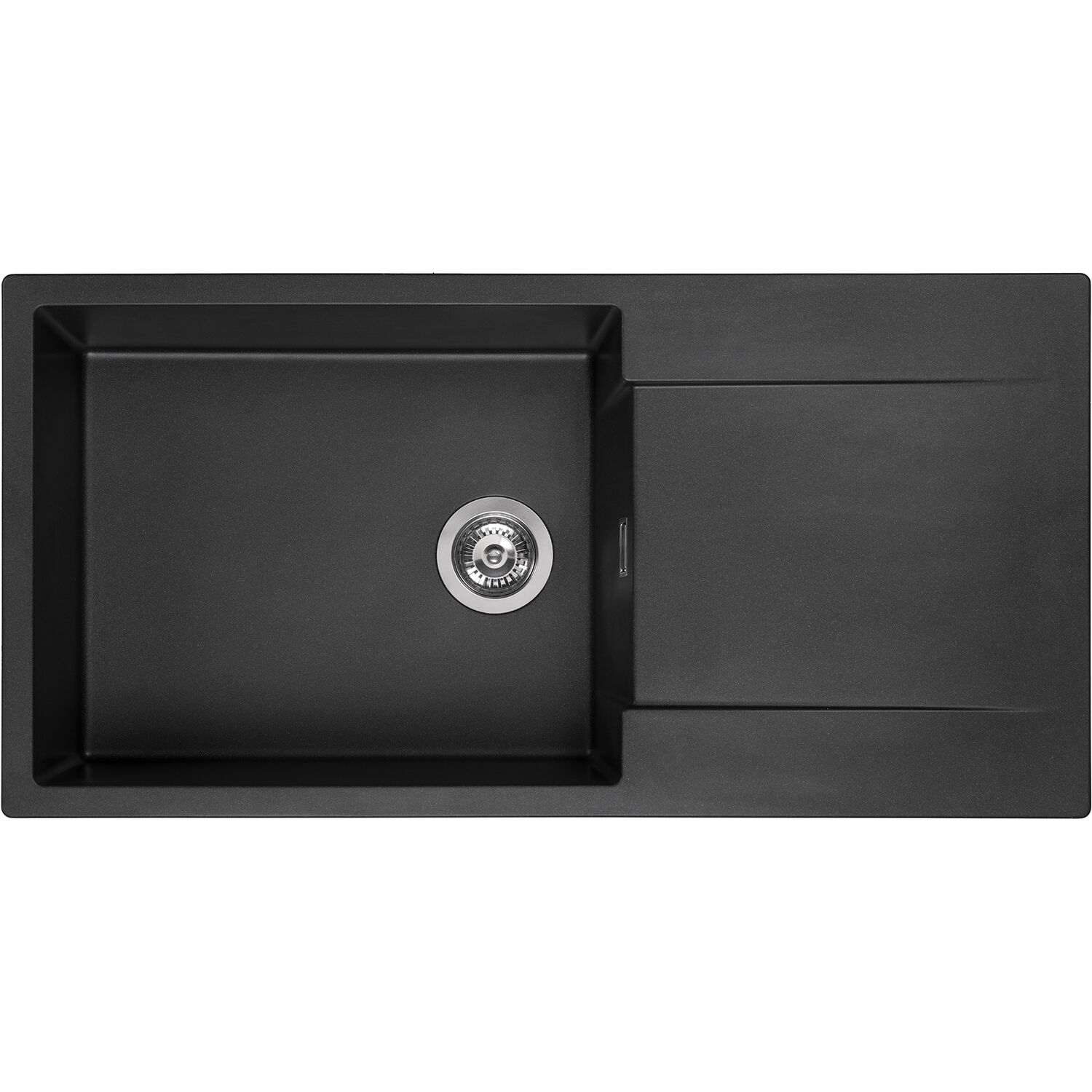 Reginox Einbauspüle Amsterdam 540, 1000 x 500 mm, Black Silvery, reversibel