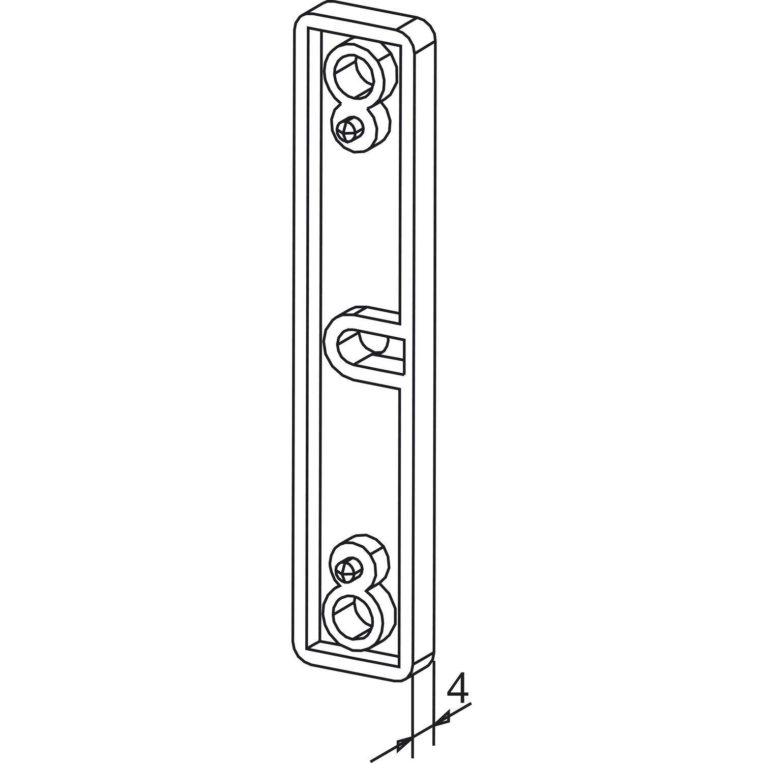 effeff Aufbausockel für Reedkontakt (10366)