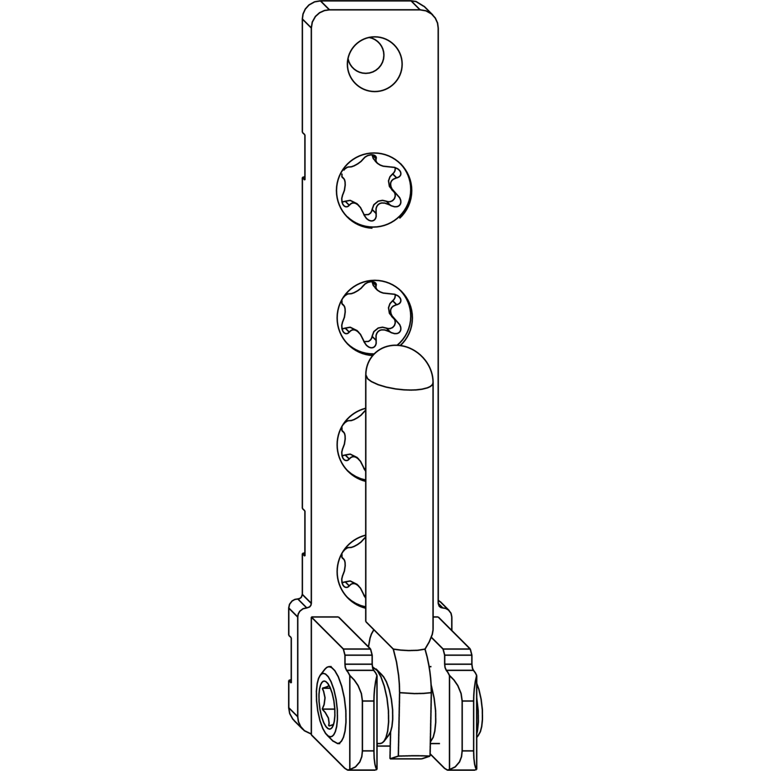 Maco #207902 MACO Ecklager PVC, mit 7 mm Tragezapfen L=12 mm, 120 kg, weiß (207902)