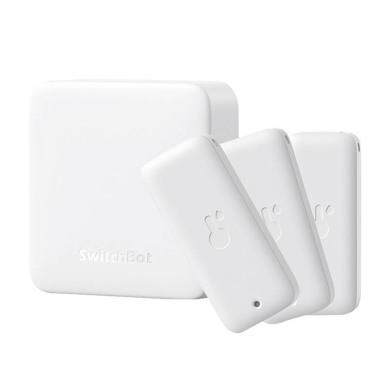 SwitchBot Set Smart remote control Hub + 3x Thermo-Hygrometer Hub Mini