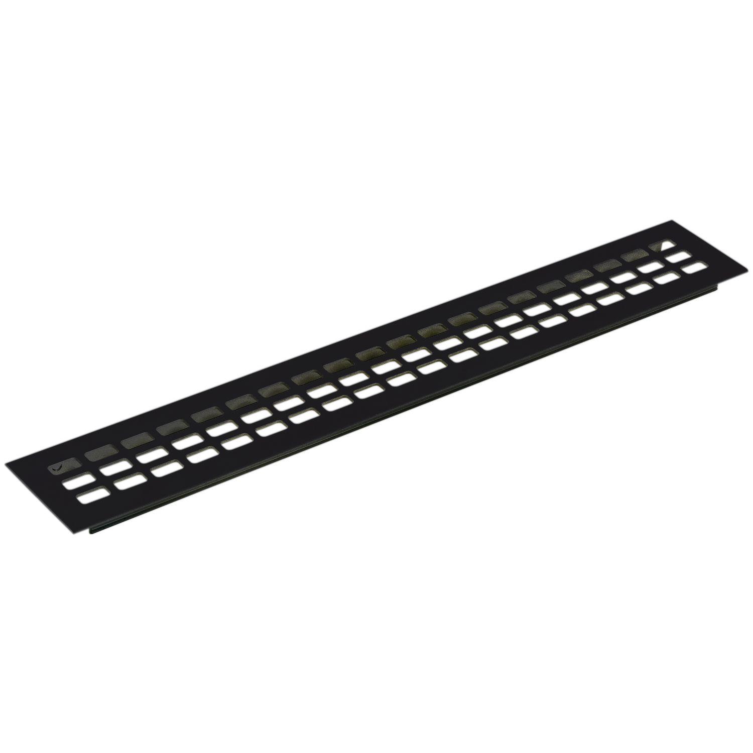 Lüftungsgitter 1000 x 80 mm Aluminium schwarz eloxiert
