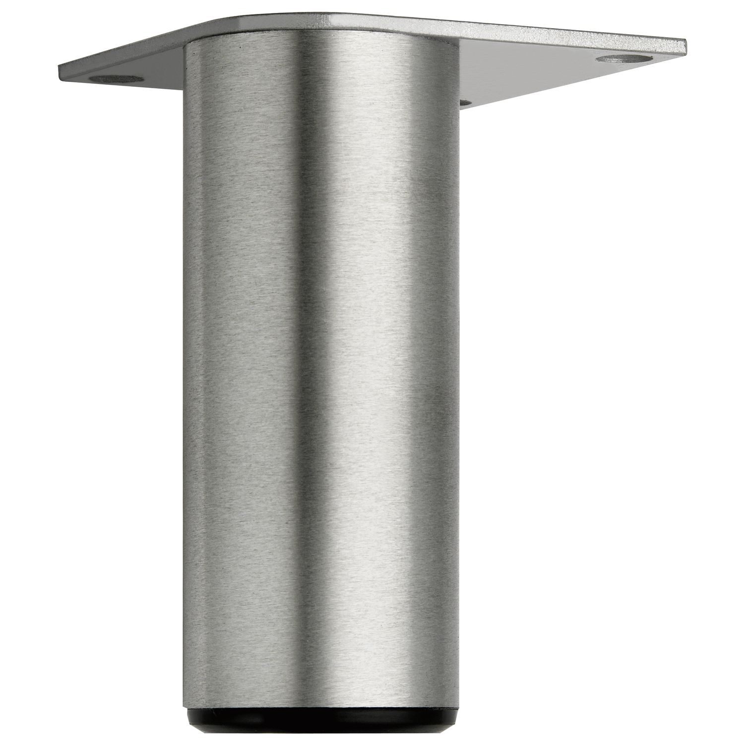 Dekorfuß Fuß fix, ø 40 mm, Länge 120 mm, Aluminium gebürstet