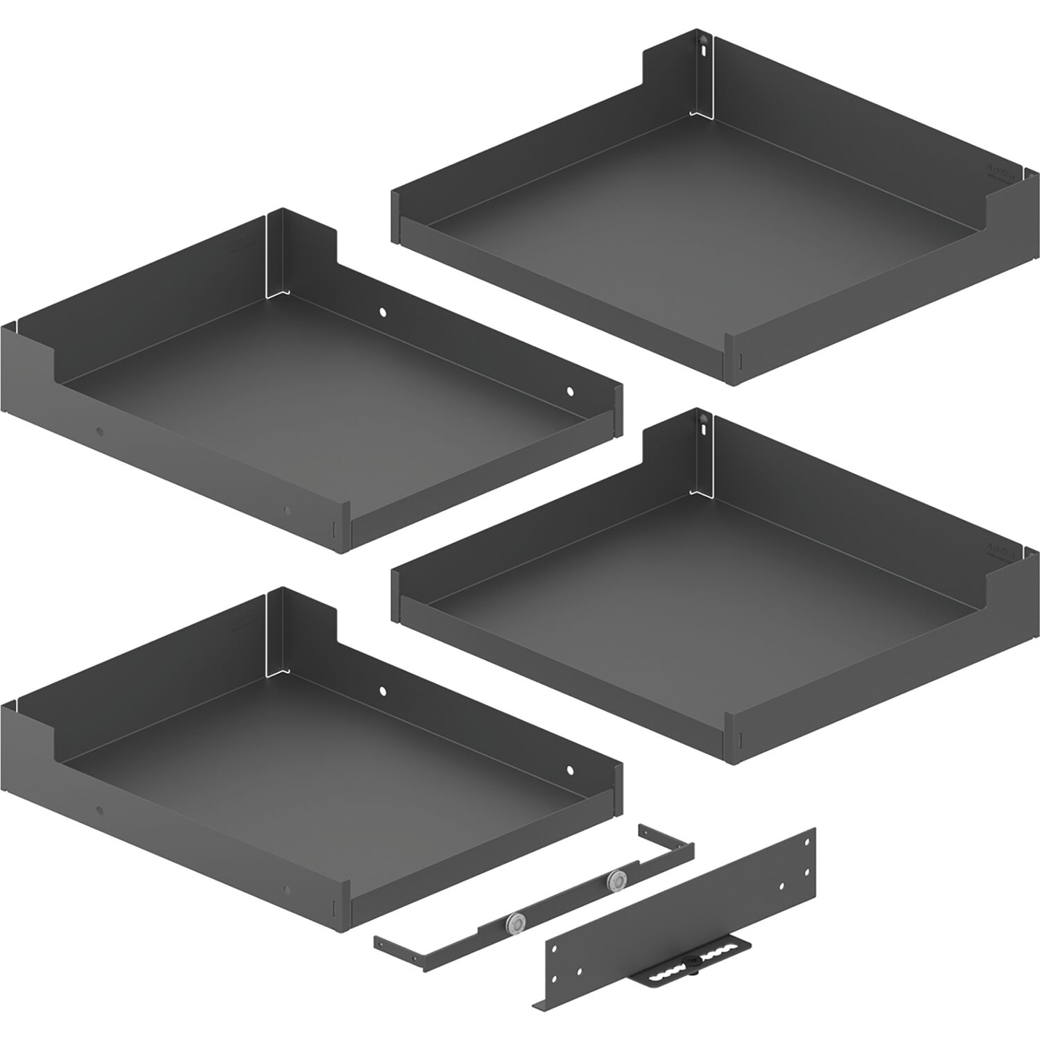 peka Einhängetablar-Set Liro 600 Magic Corner Comfort Anthrazit
