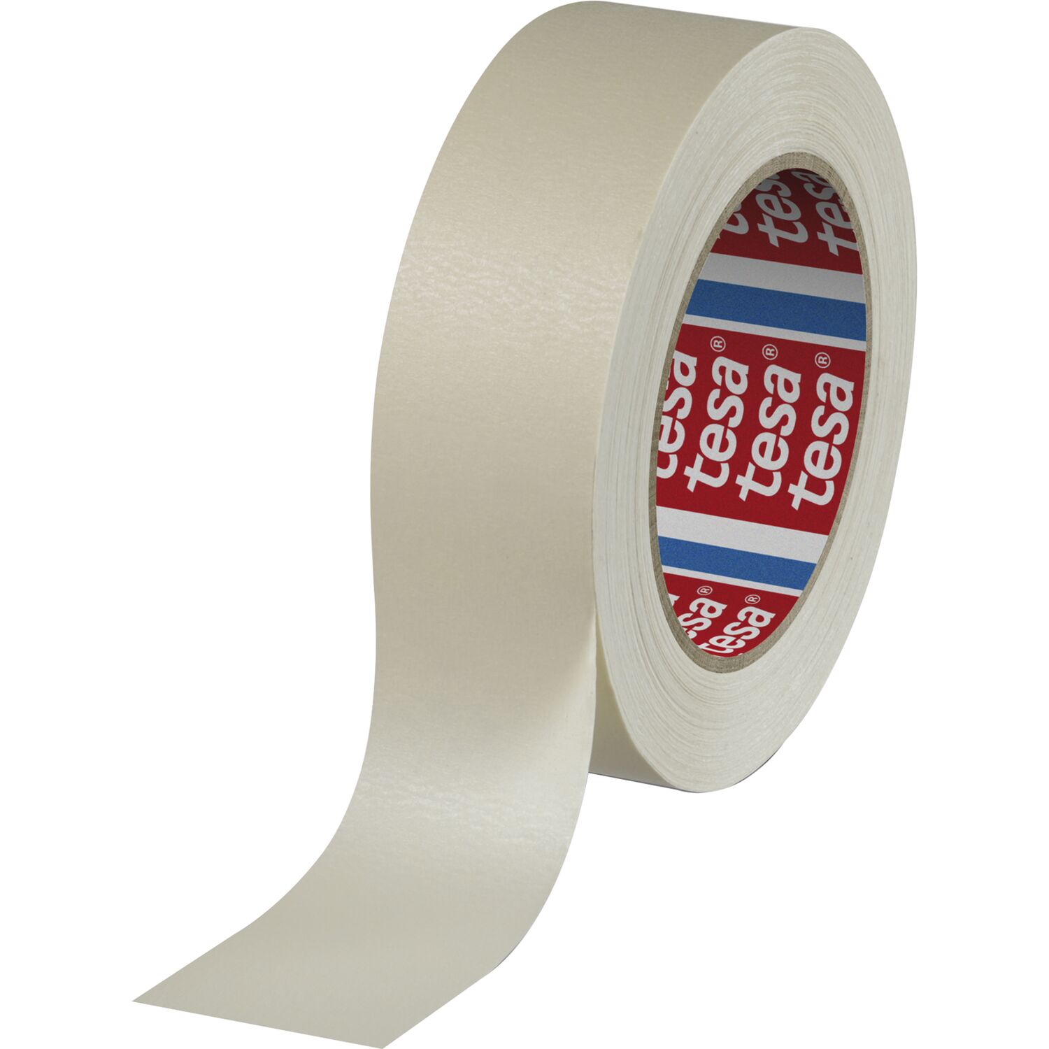 Tesa Flachkreppklebeband 4316 beige, 25mm x 50 Meter, bis 100 °C
