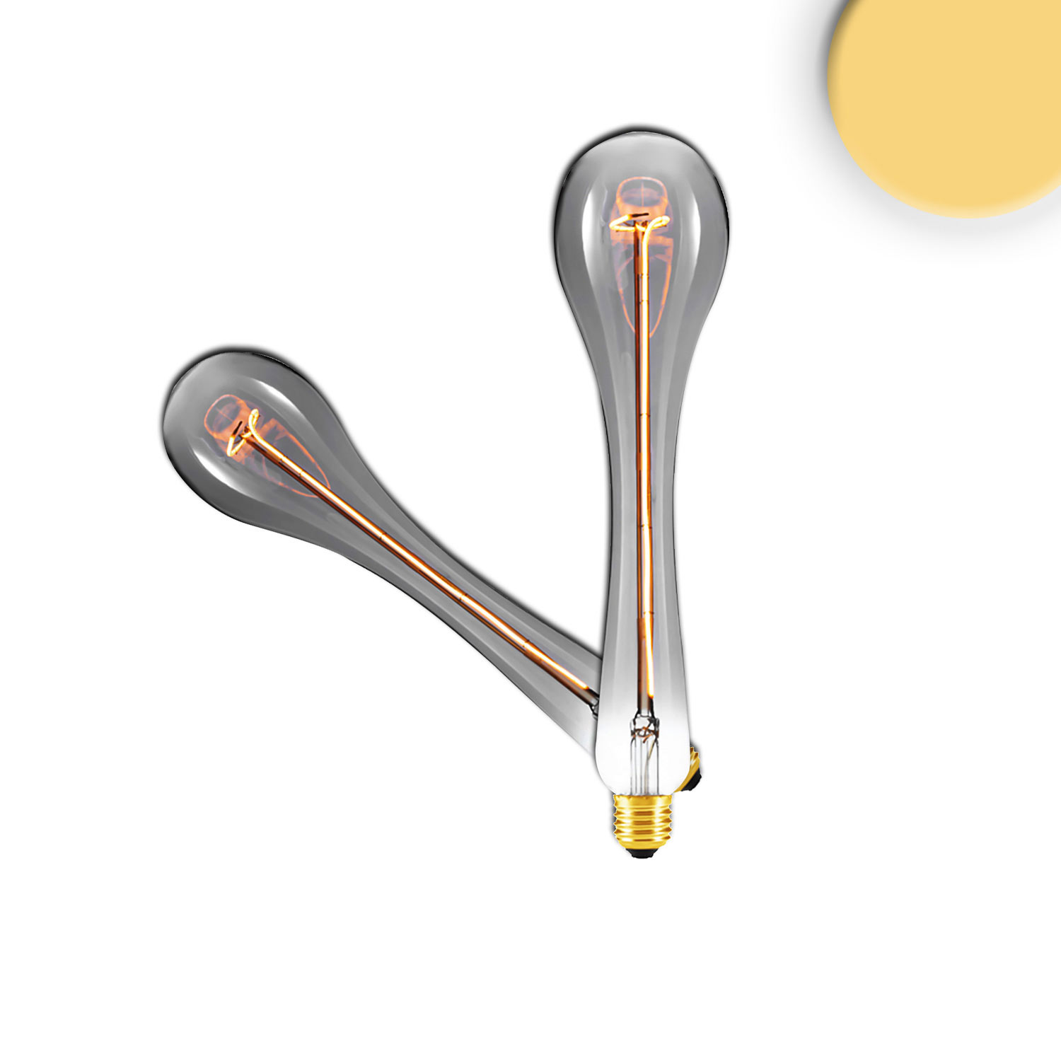 ISOLED E27 Vintage Line LED Waterdrop Smoky 4W 2200K ISOLED E27 Vintage Line LED Waterdrop Smoky 4W 2200K
