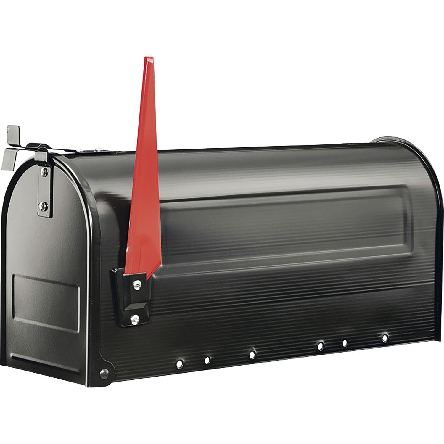 BURG Ständerbriefkasten U.S. MAILBOX, Stahlblech schwarz lackiert