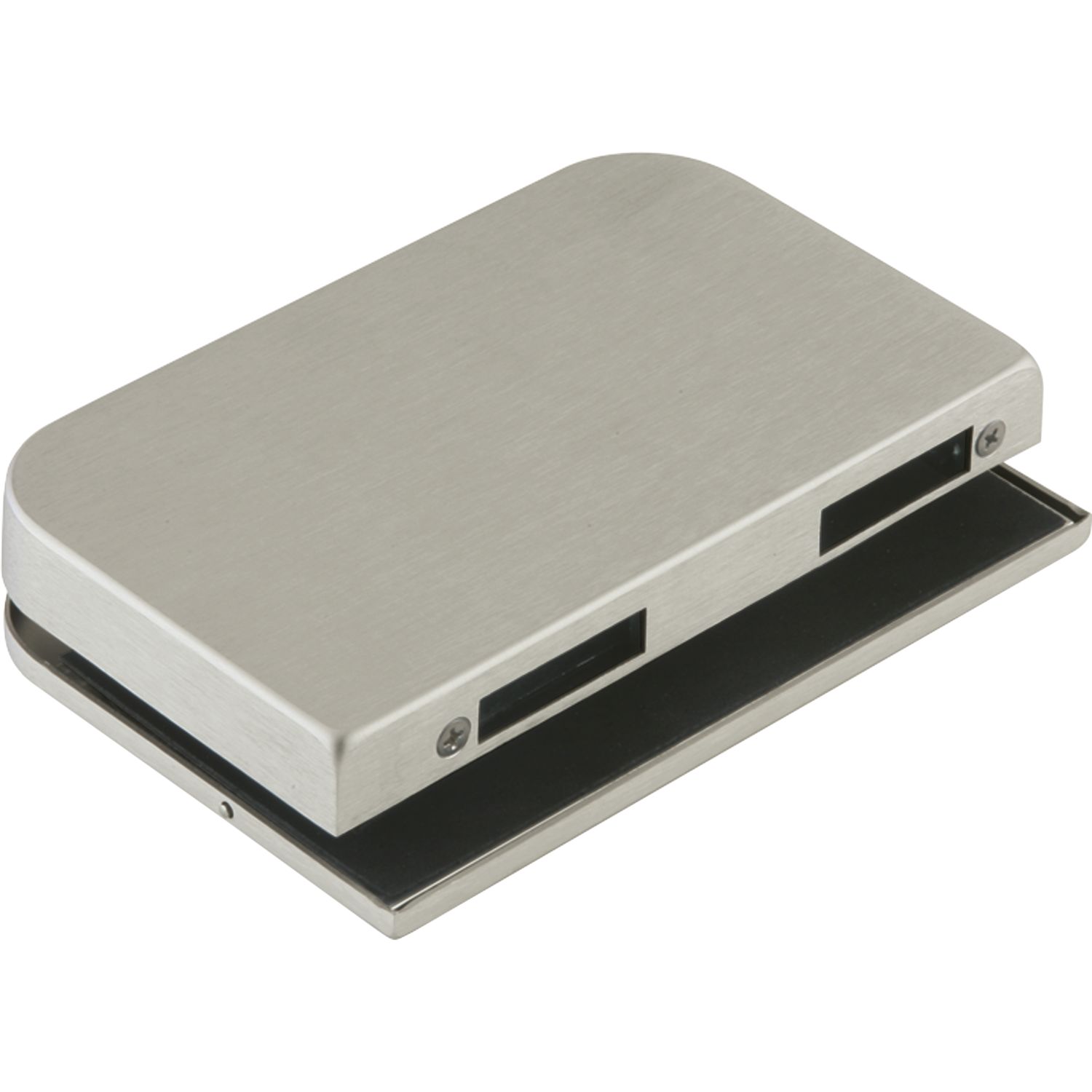 DORMA-Glas Gegenkasten Junior Office 11.206, links, Aluminium Edelstahl-Effekt