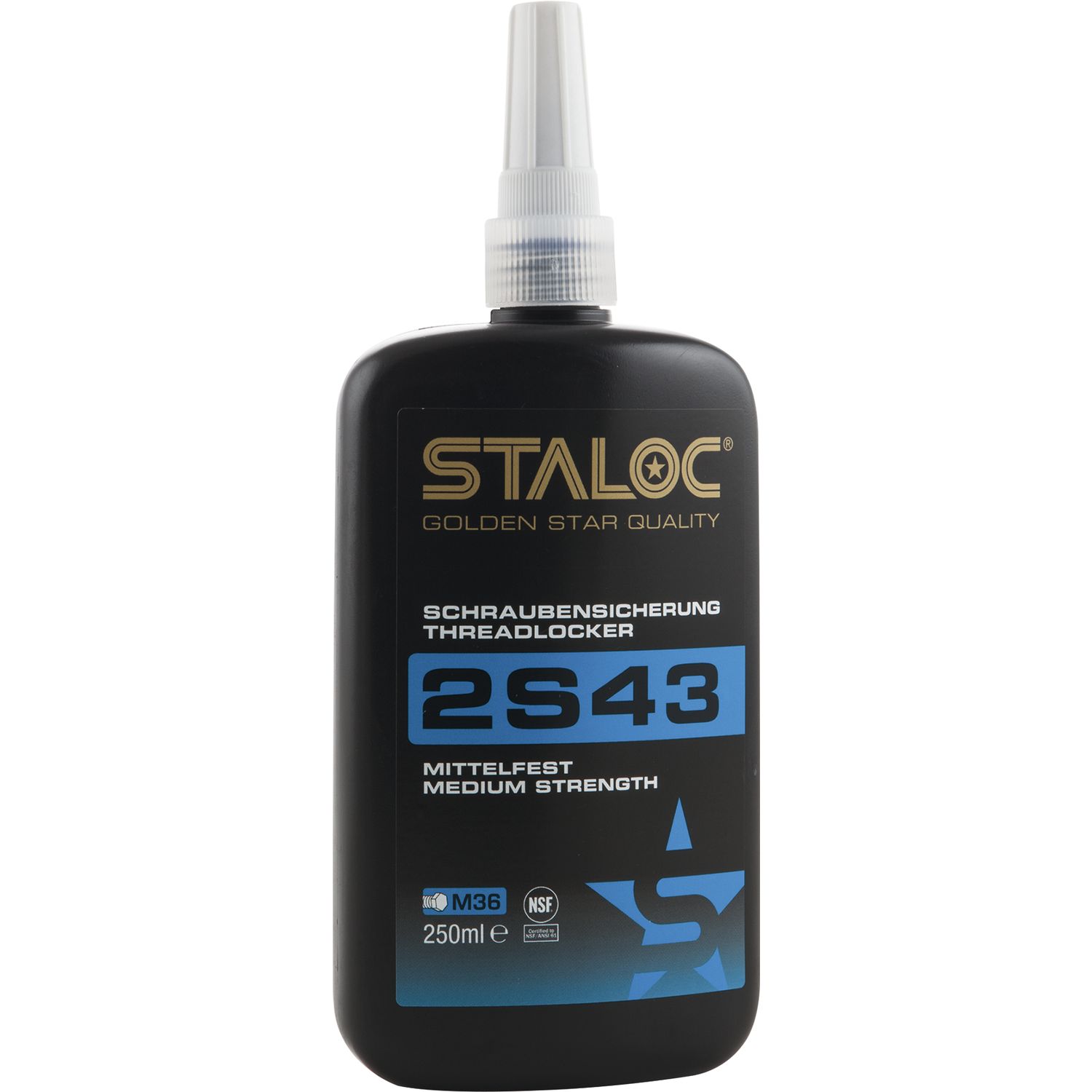 STALOC 2S43 mittelfeste Schraubensicherung 250ml (0.25l)