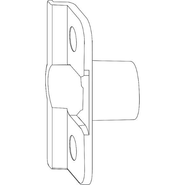 Maco #357741 MACO Anpressverschluss einbohrbar Rahmenteil, Eurofalz 24 mm 13V (357741)
