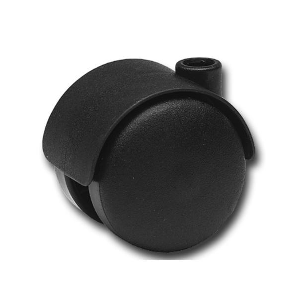 Doppel-Lenkrolle Kunststoff-Rad schwarz 40 mm 50 kg