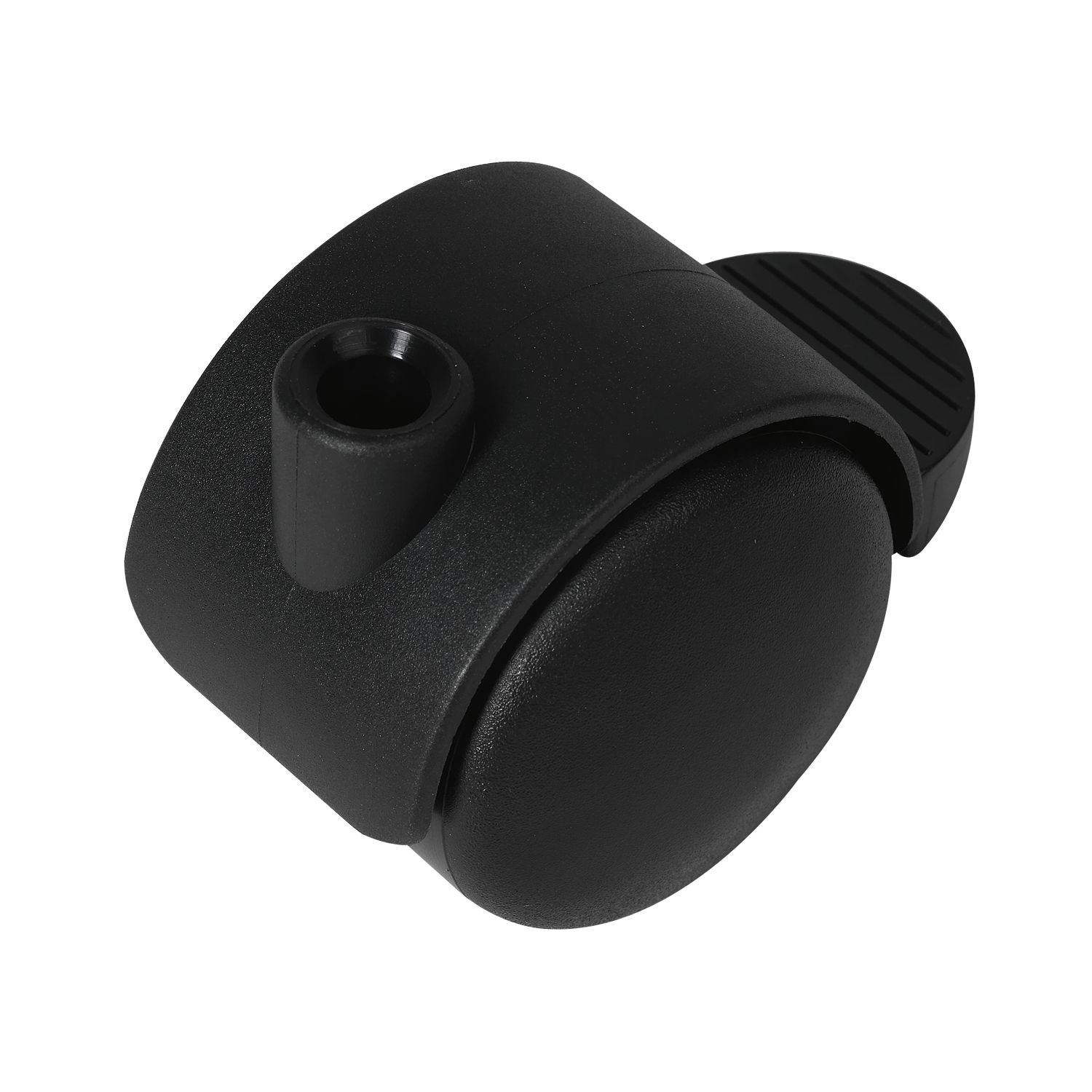 Doppel-Lenkrolle Duo hart Kunststoff Feststeller 50 mm 50 kg schwarz