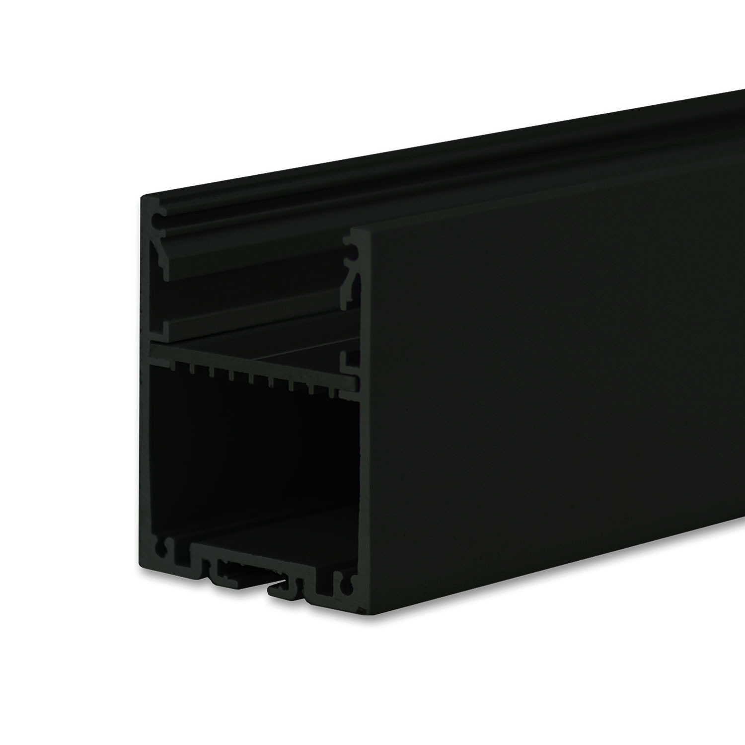 ISOLED LED Aufbauprofil LAMP30 V1 Aluminium schwarz RAL 9005 200cm
