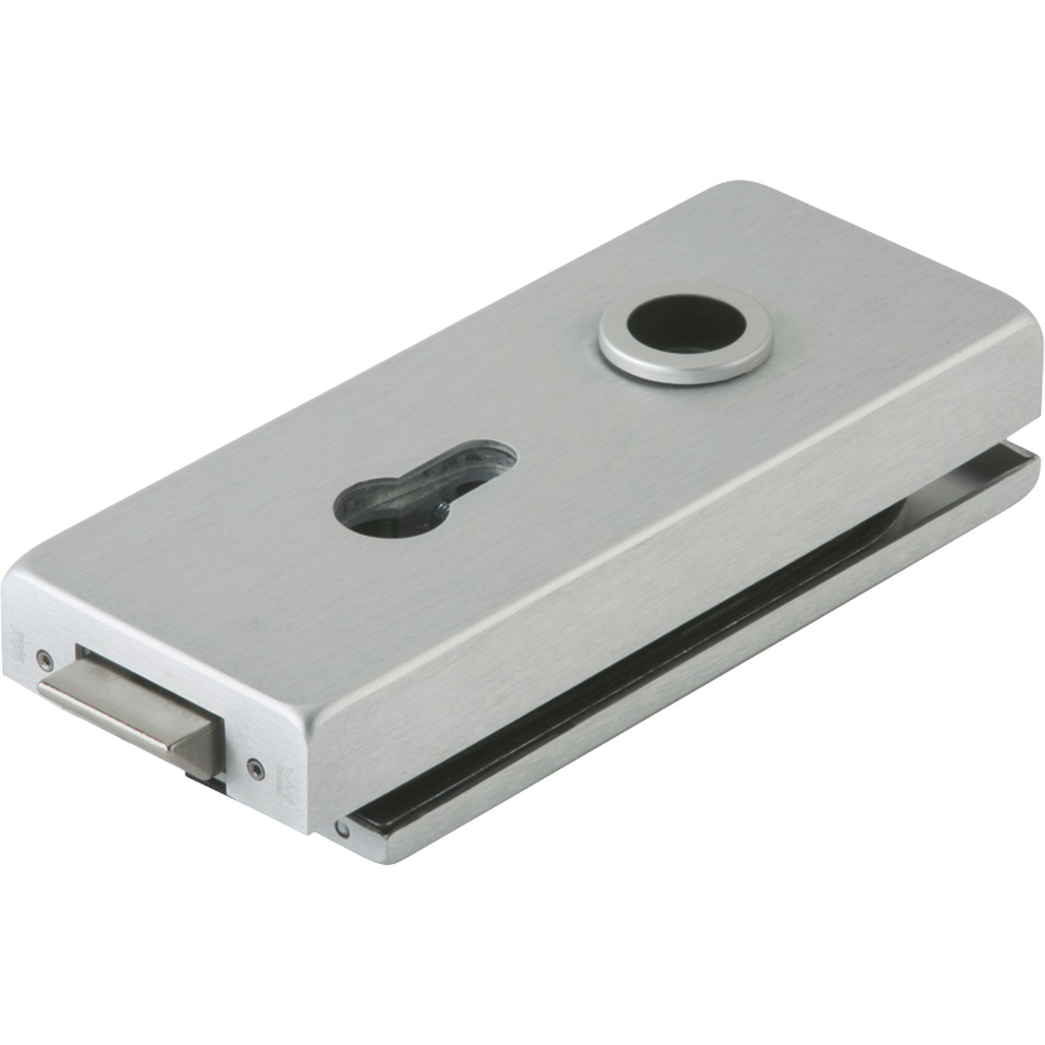 DORMA-Glas Schloss Studio Classic PZ m. Wechsel, Glas 8 mm, silber eloxiert (10.003)