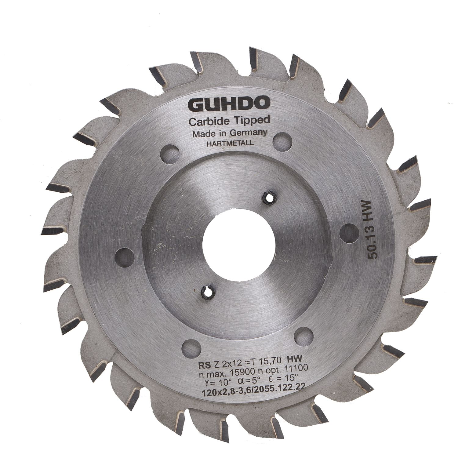 GUHDO HW-Ritzkreissägeblatt zu Ritz-Fix 120x2,8-3,6x57 mm Z2x12 V/WZ
