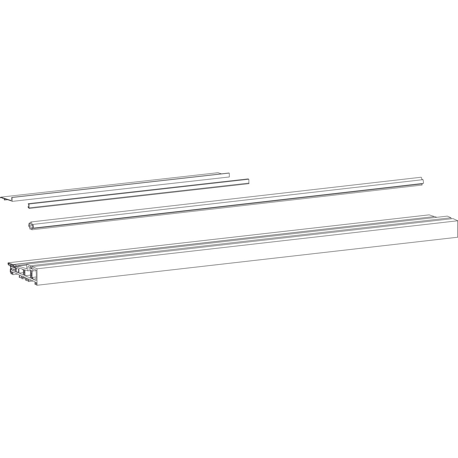 HAUTAU ThermoTop 2.1 Bodenschwellen-Set TS 79-92 mm, L=4500 mm, grau