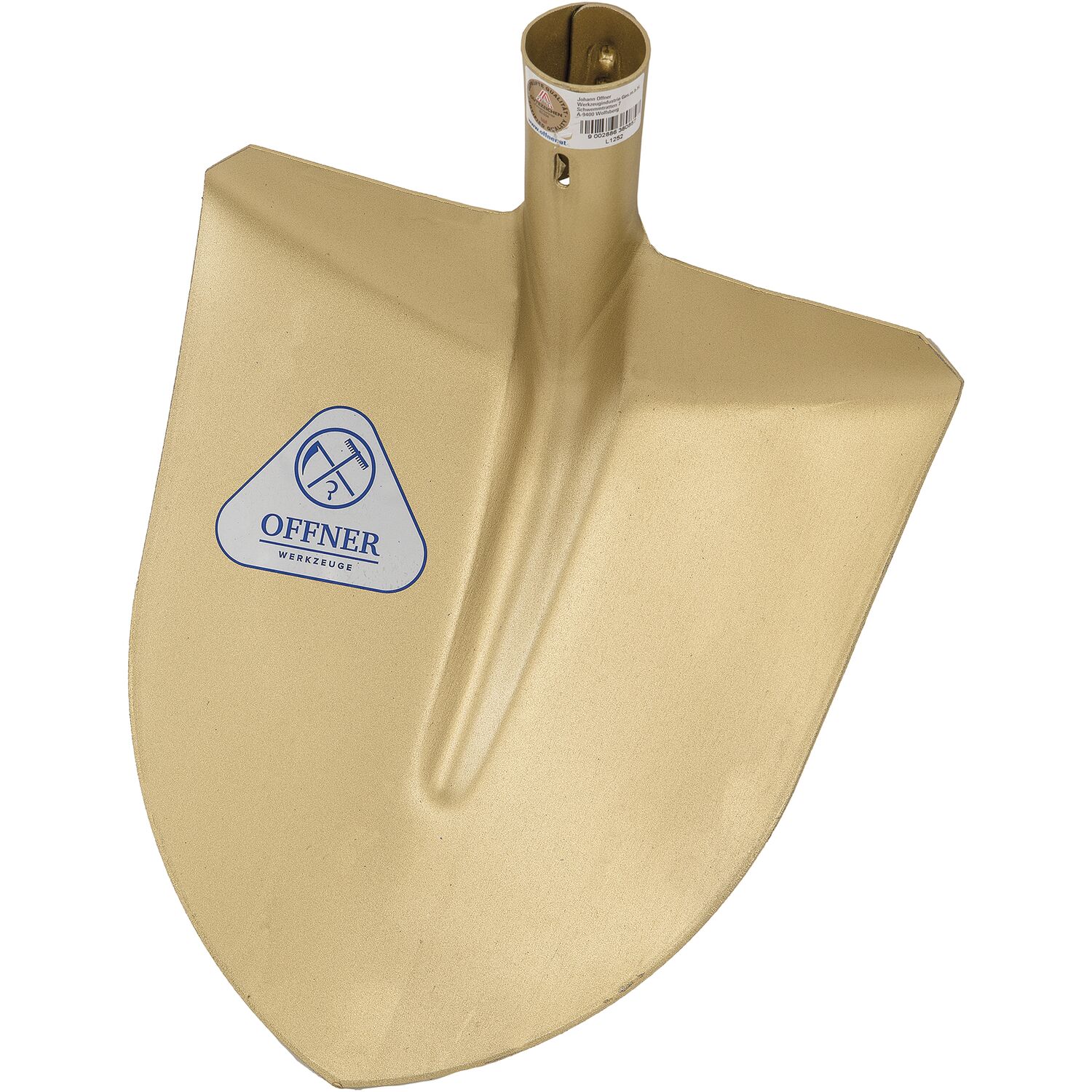 Offner Wurfschaufel spitz Profi gehärtet ohne Stiel Größe 310x280 mm