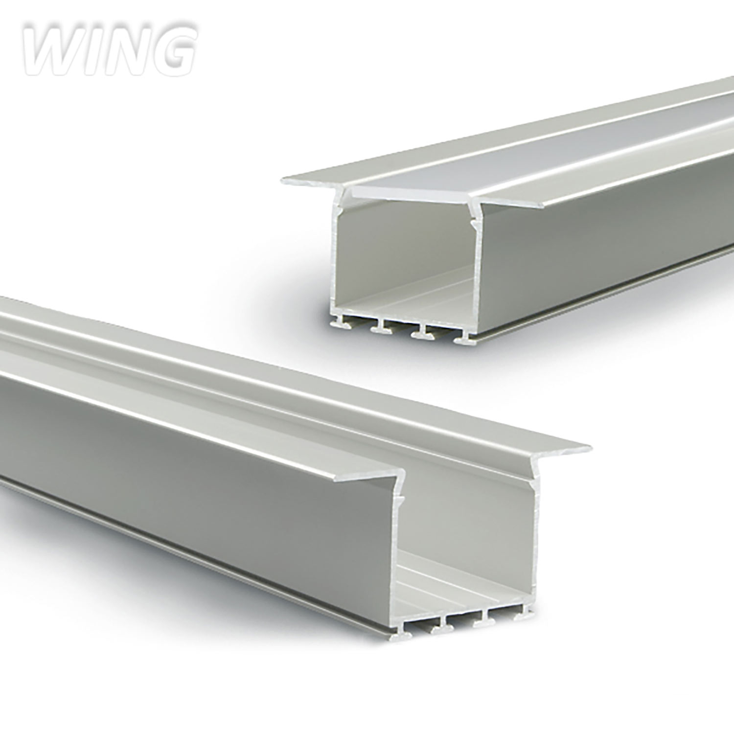 ISOLED LED Einbauprofil WING20 Flansch gerade eloxiert L: 200cm